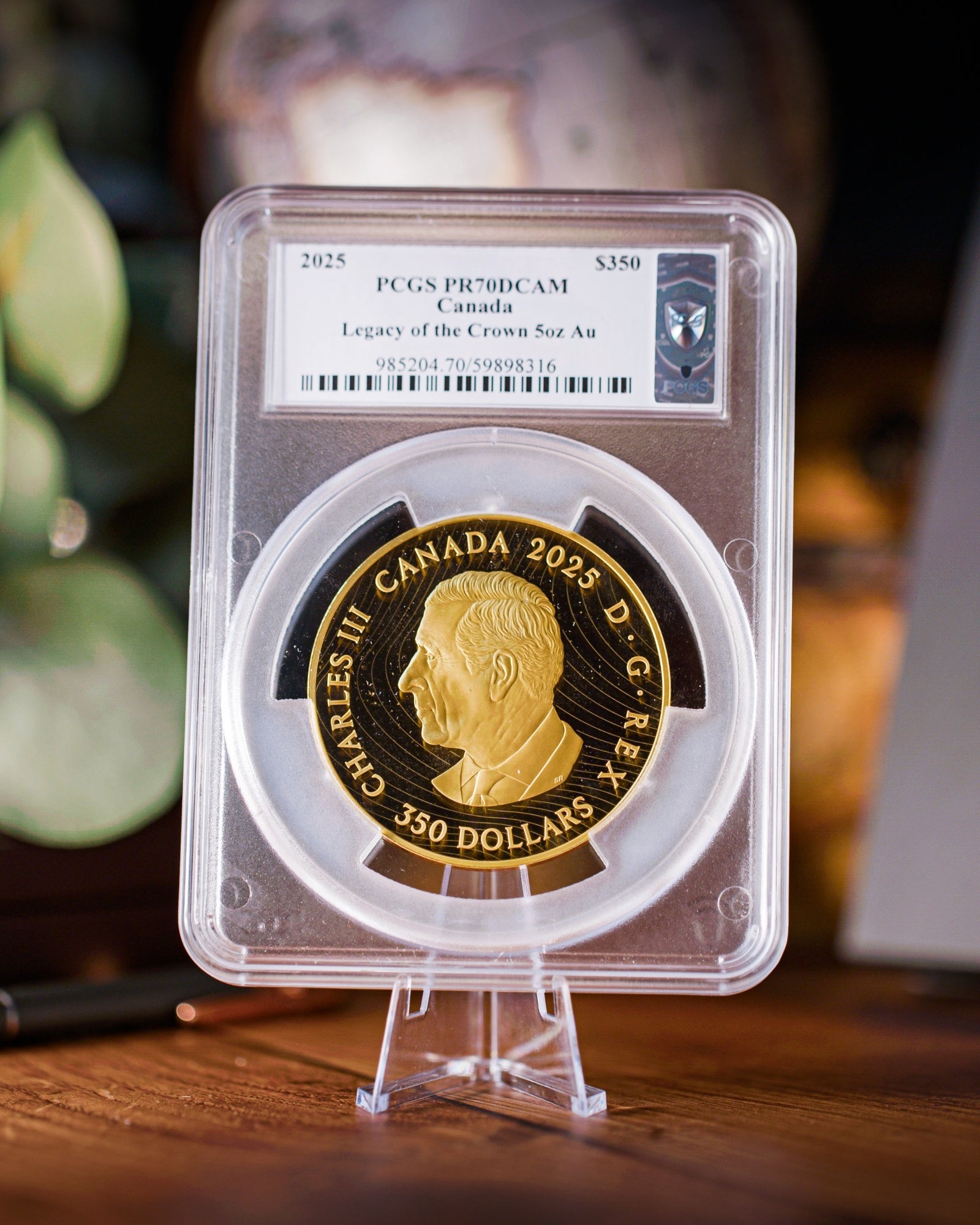 2025 5 oz Canada Gold Legacy of the Crown | PR70 Deep Cameo | Steven Rosati Autographed
