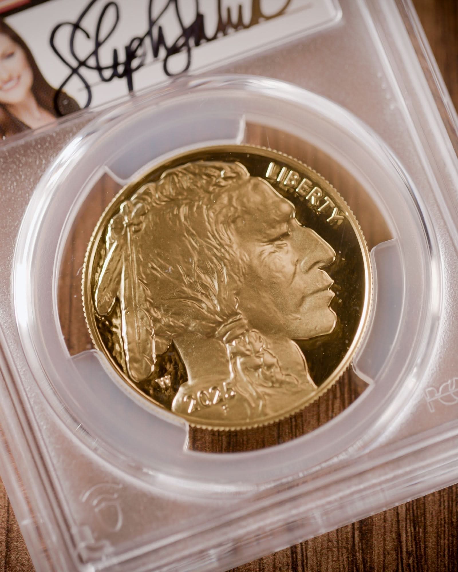 2025 W 1 oz Gold Buffalo | Advanced Releases PR70 | Stephanie Sabin Autographed