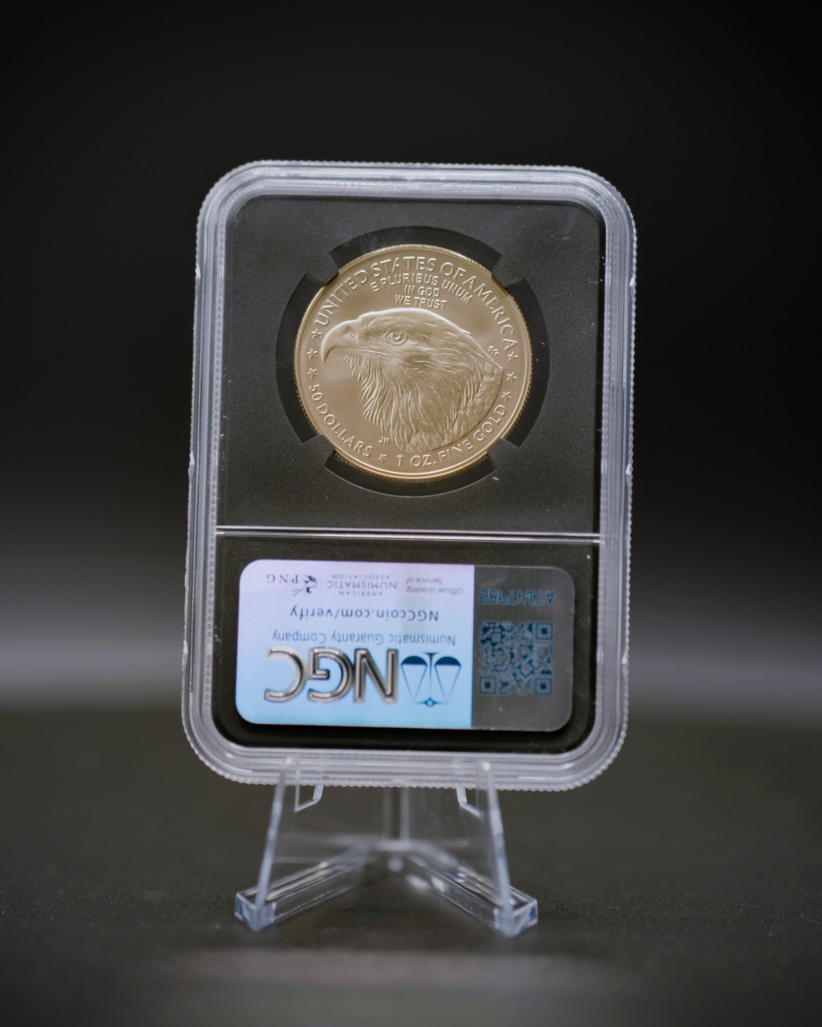 2025 W $50 Burnished Gold Eagle | NGC MS70 Advanced Release | Anna Cabral Autographed