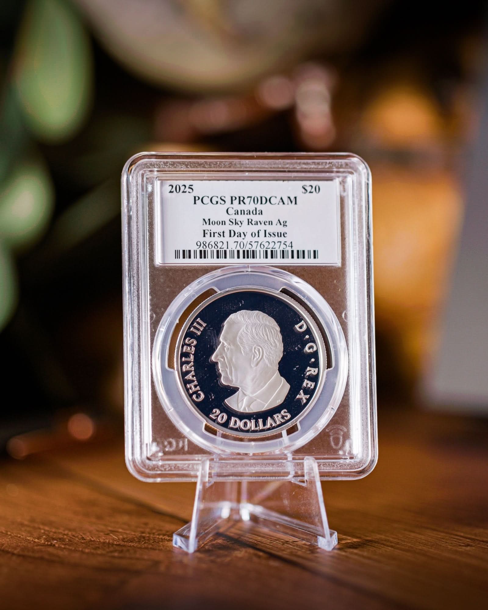 2025 $20 Canada Moon Sky Raven | First Day of Issue PR70 Deep Cameo | Steven Rosati Autographed