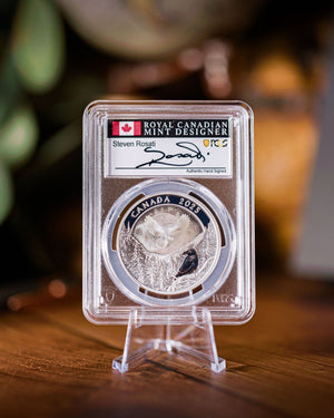 2025 $20 Canada Silver Moon Sky Raven | First Day of Issue PCGS Gem Proof | Steven Rosati Autographed