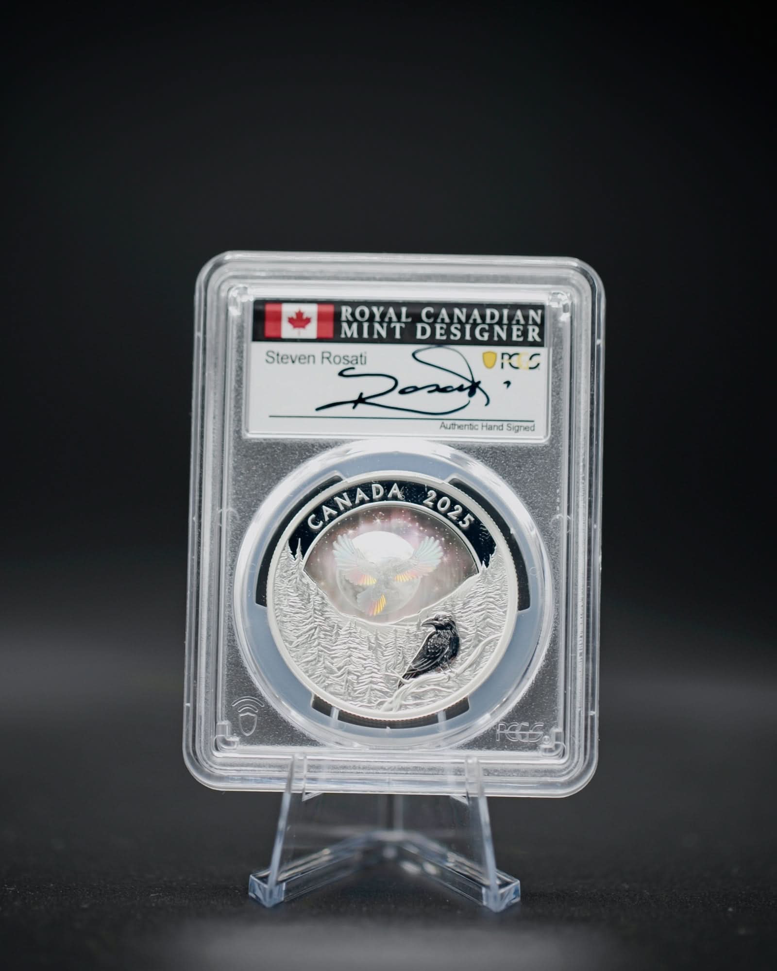 2025 $20 Canada Moon Sky Raven | First Day of Issue PR70 Deep Cameo | Steven Rosati Autographed
