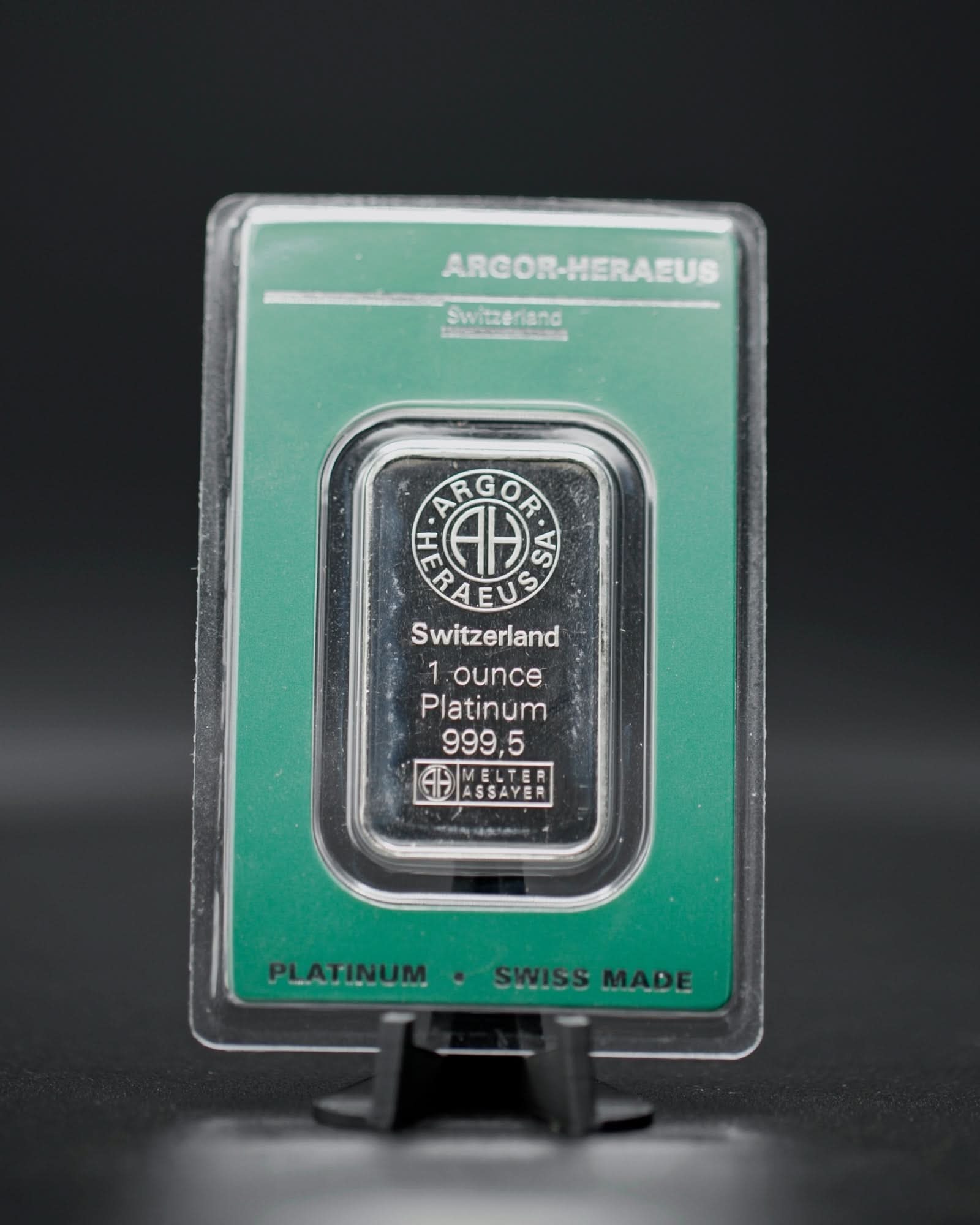 1 oz Argor-Heraeus Platinum Bar | Brilliant Uncirculated