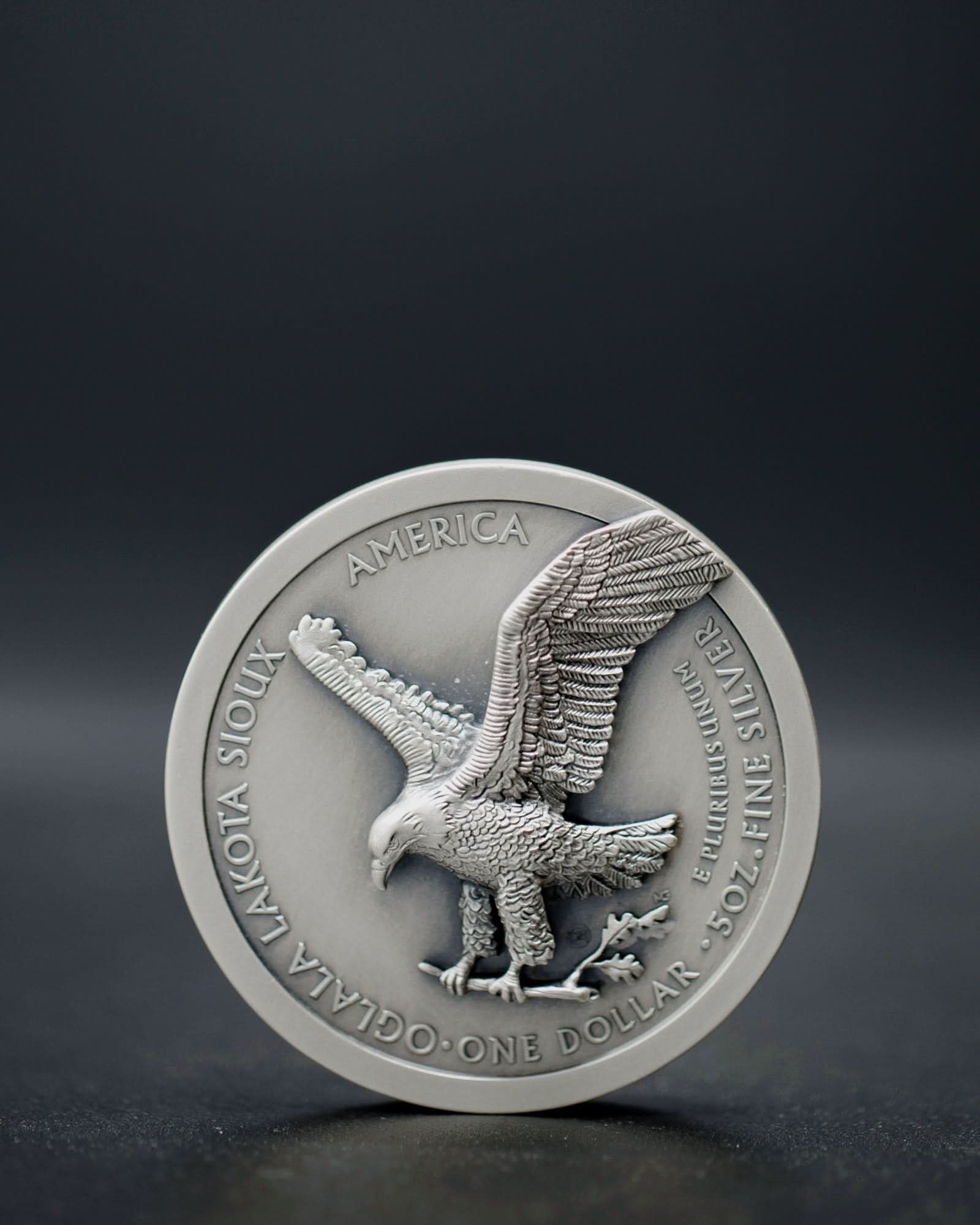 2025 5oz Silver Eagle Type 2 Beyond Relief "Coming to Life" Antique Mint State | Hand-Signed Certificate of Authenticity by Michael Gaudioso