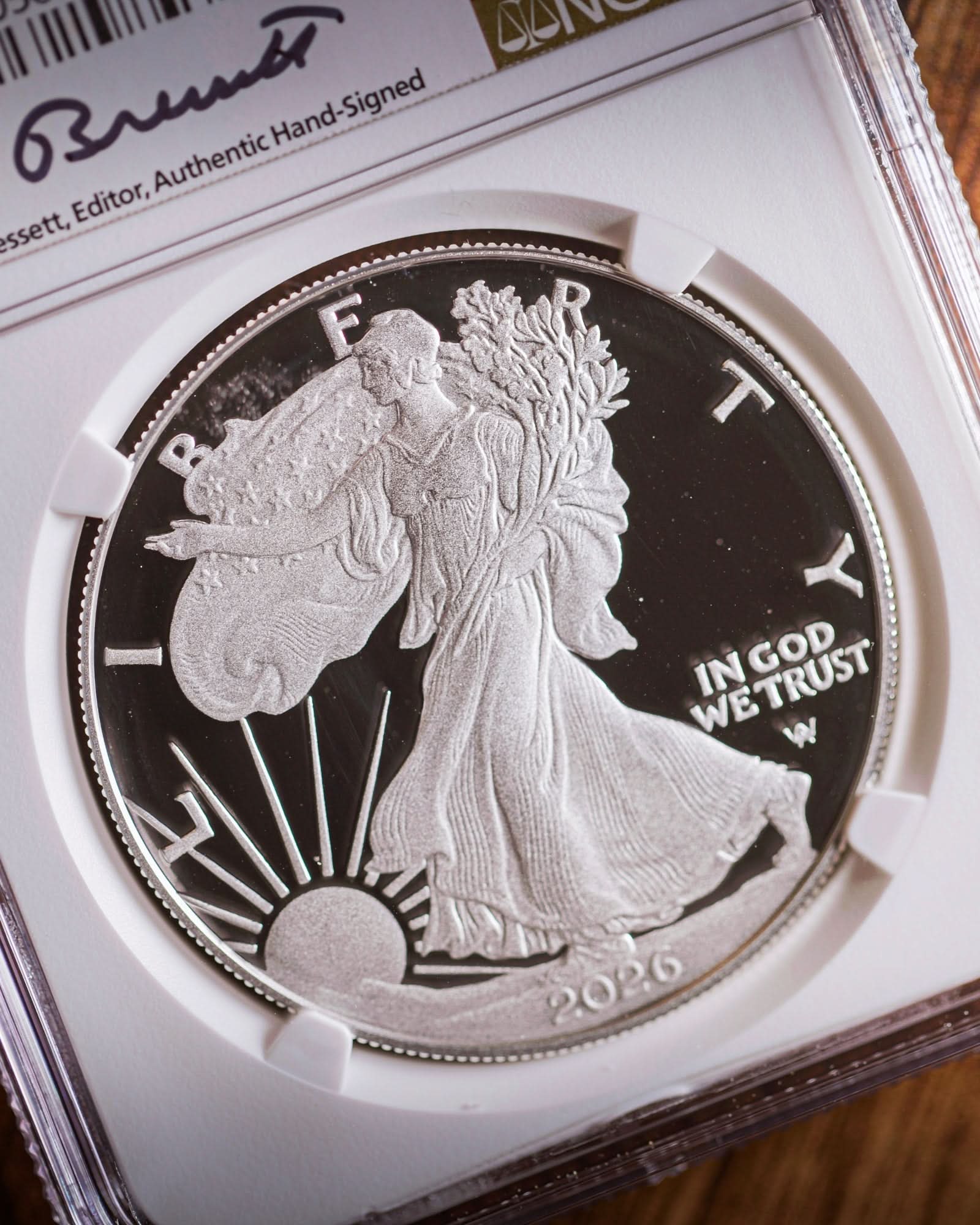 2026 “P” Silver Eagle “Congratulations Set” | NGC Advanced Releases PR70 Ultra Cameo | Kenneth Bressett Autographed