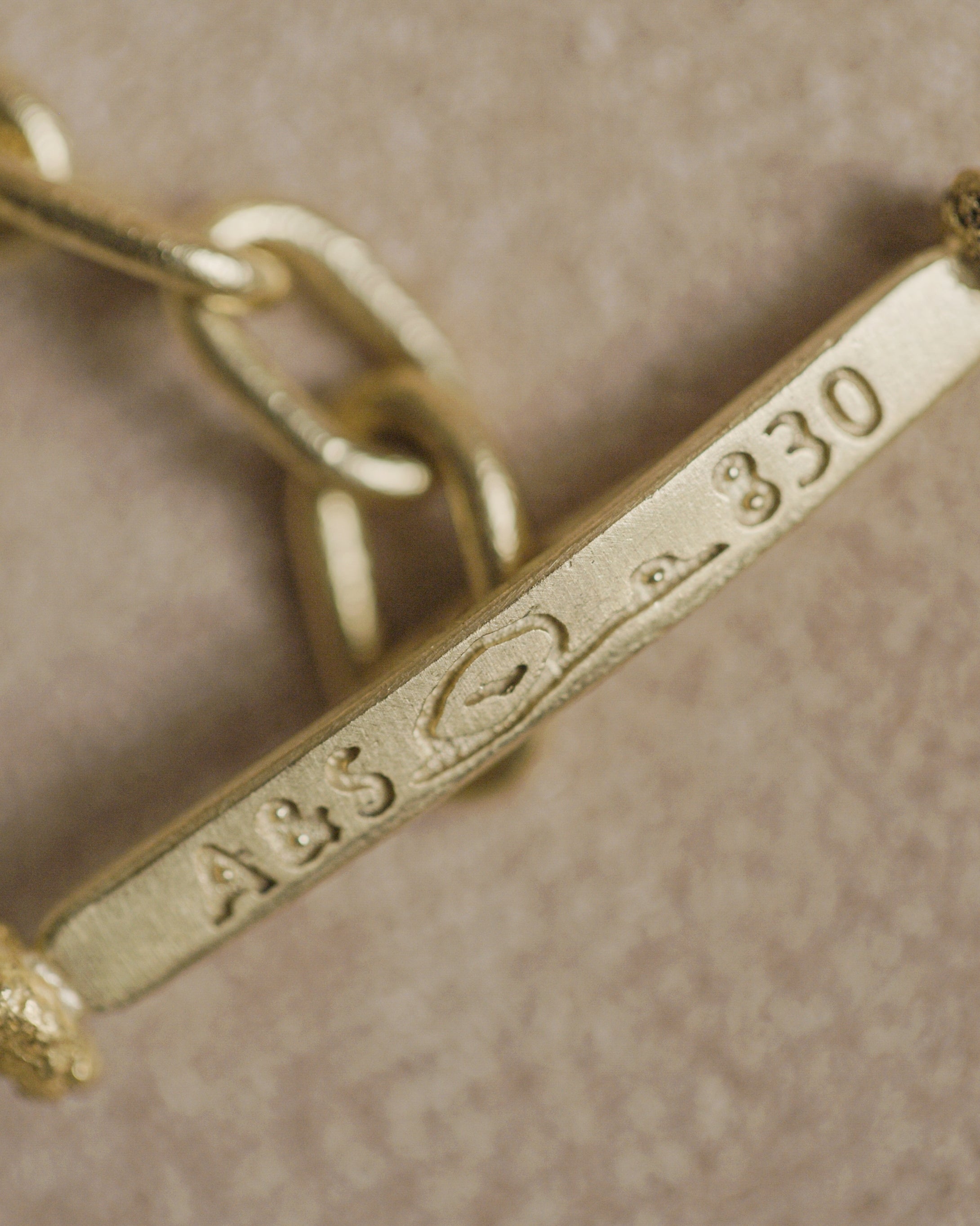 Chasing Mammoths/Schindler Handcrafted Raw Gold Chain | 22" Skinny 1.3