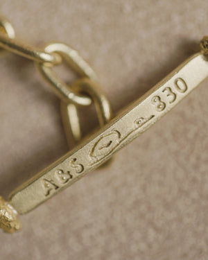 Chasing Mammoths/Schindler Handcrafted Raw Gold Chain | 22" Skinny 1.3