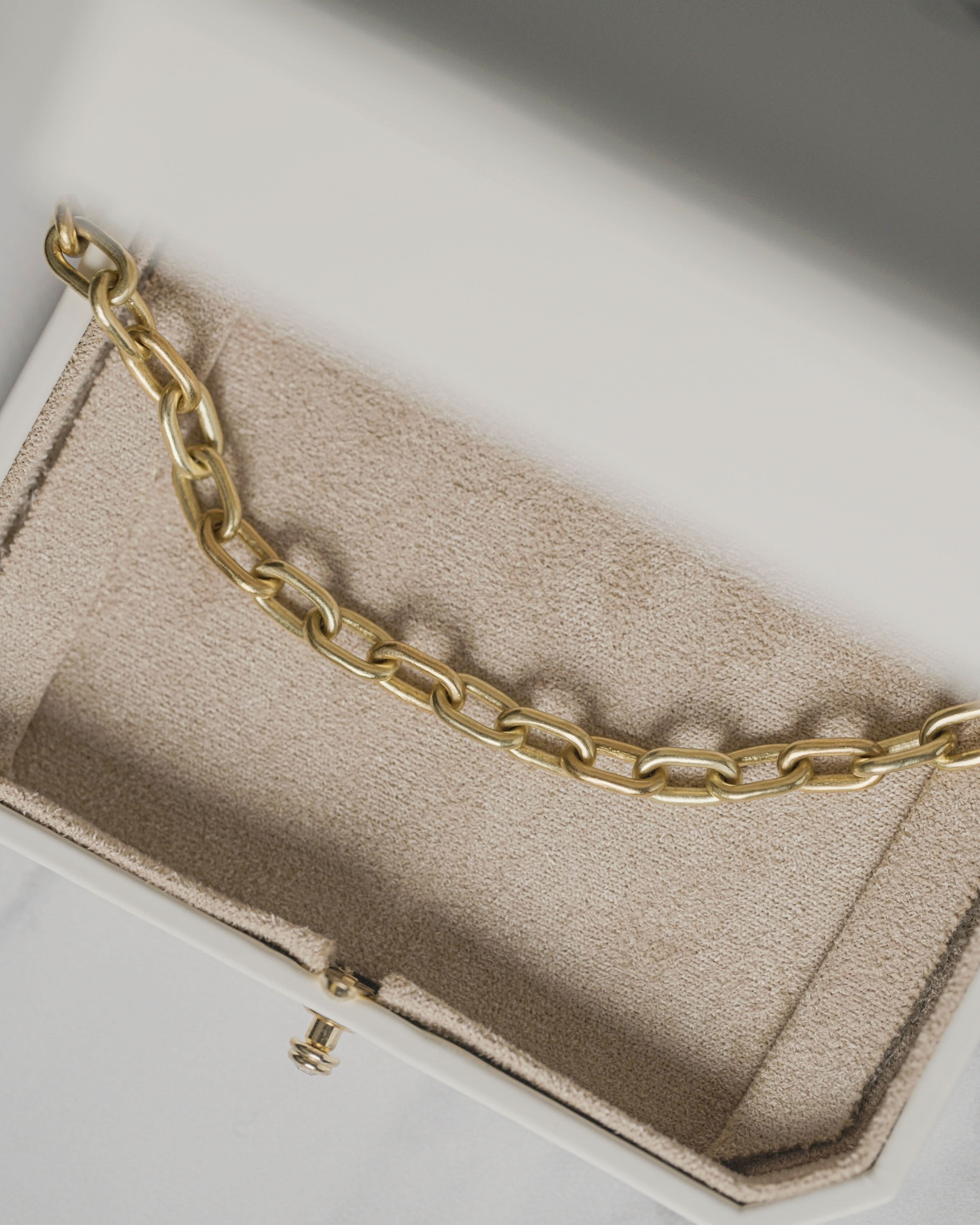 Chasing Mammoths/Schindler Gold Handcrafted Raw Gold Chain | 24" Skinny 2.0