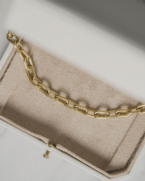 Chasing Mammoths/Schindler Gold Handcrafted Raw Gold Chain | 24" Skinny 2.0