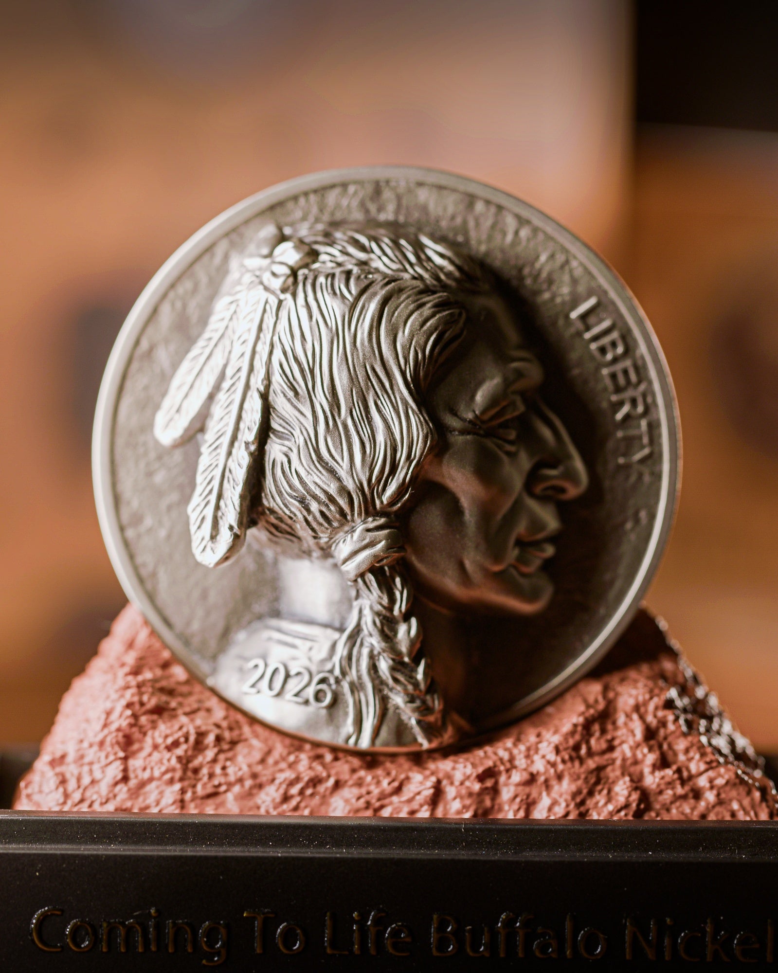 5 oz Coming to Life Buffalo Nickel | Sculptural Art by Michael Gaudioso
