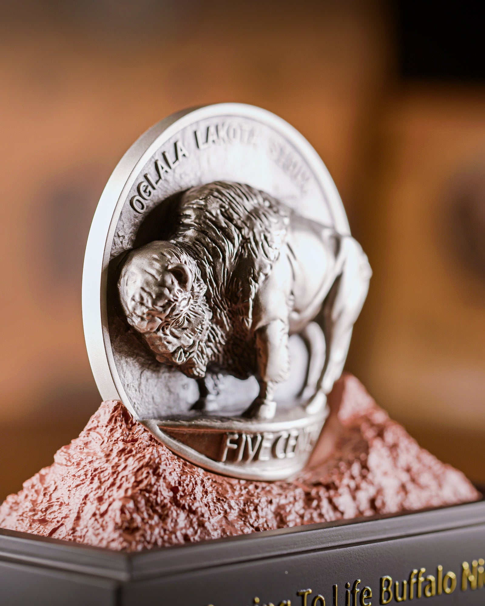 5 oz Coming to Life Buffalo Nickel | Sculptural Art by Michael Gaudioso