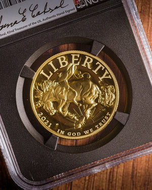 2021-W $100 Gold American Liberty Series High Relief .9999 Fine | NGC PF70 Ultra Cameo