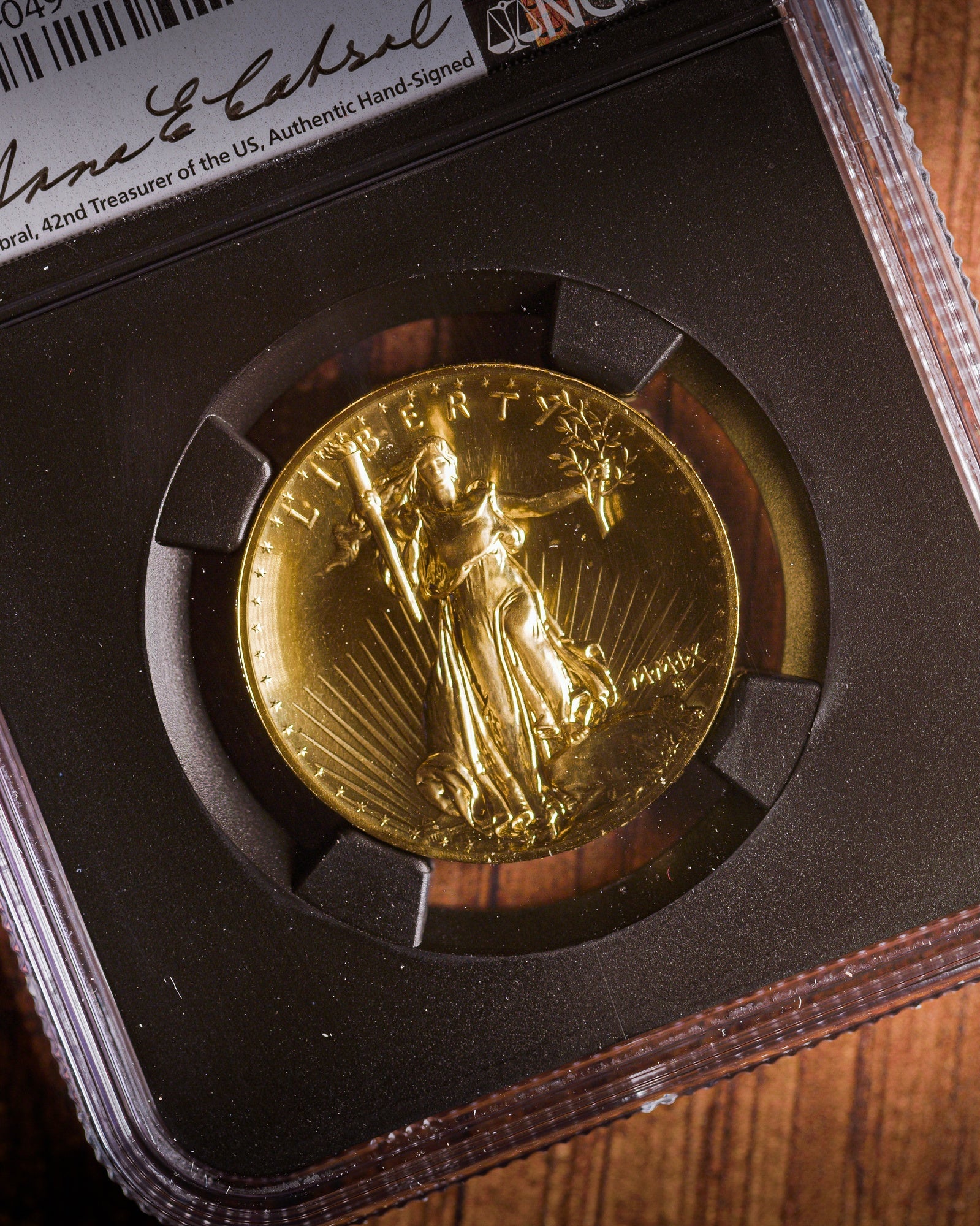 2009 Gold High Relief | NGC Modern Numismatic Masterpieces | Anna Cabral Autographed