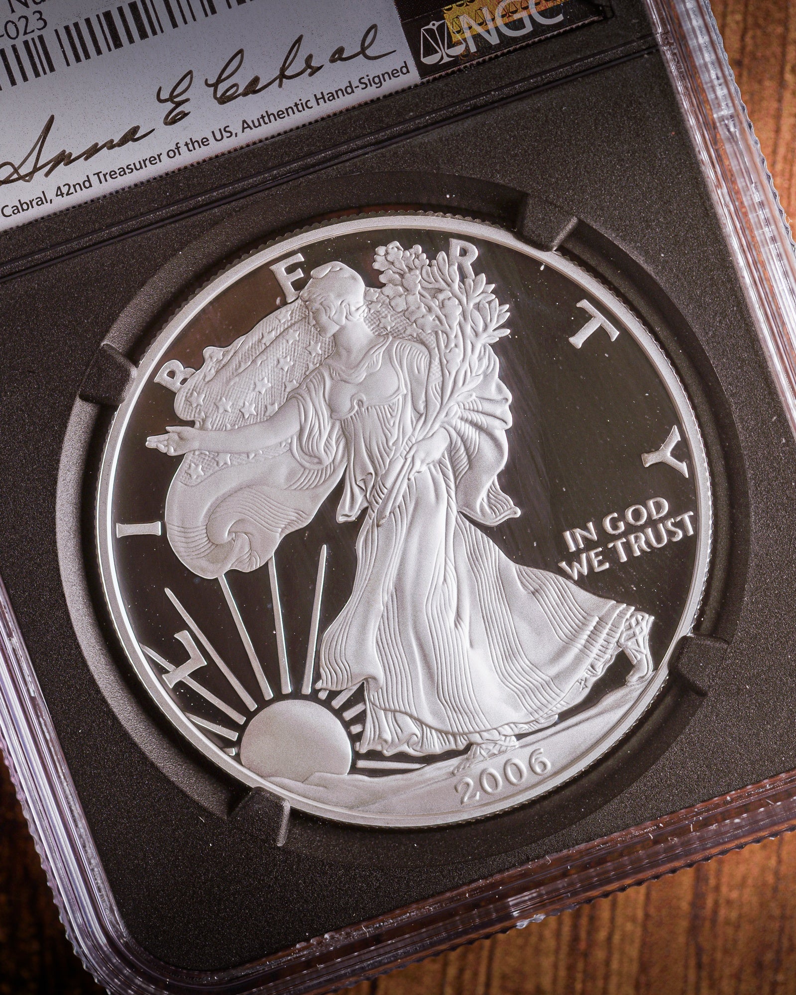 2006 3-Piece Silver Eagle Coin 20th Anniversary Set | NGC Modern Numismatic Masterpieces | Anna Cabral Autographed