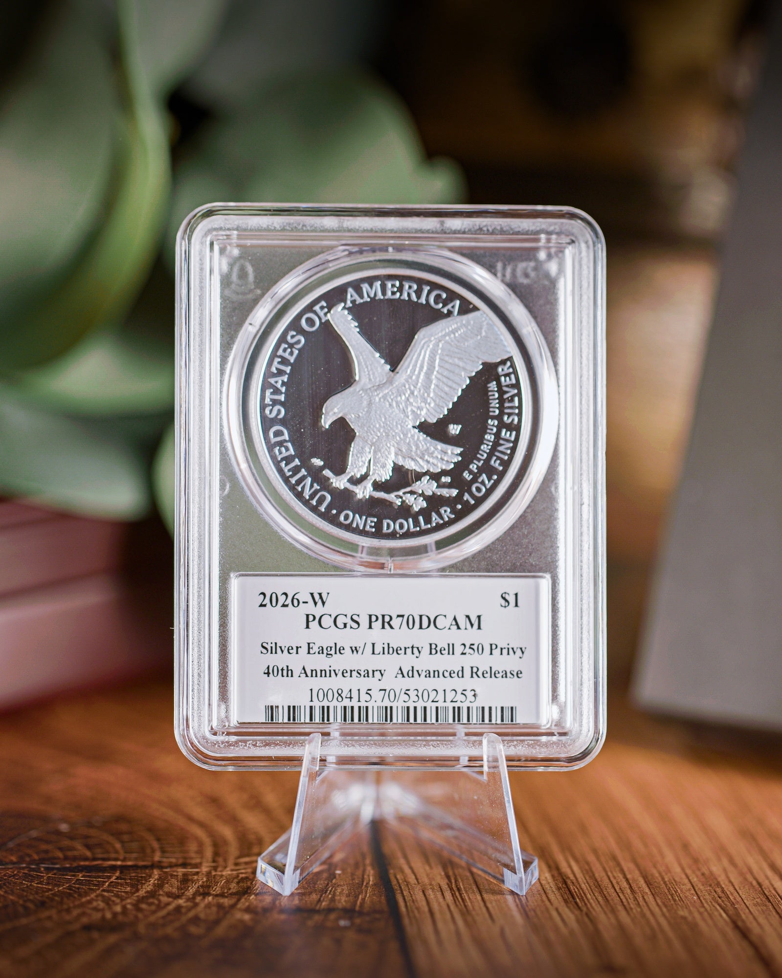 2026-W 1 oz Silver Eagle Coin 250 Privy PR70 Deep Cameo | PCGS Advanced Release | Stephanie Sabin Autograph