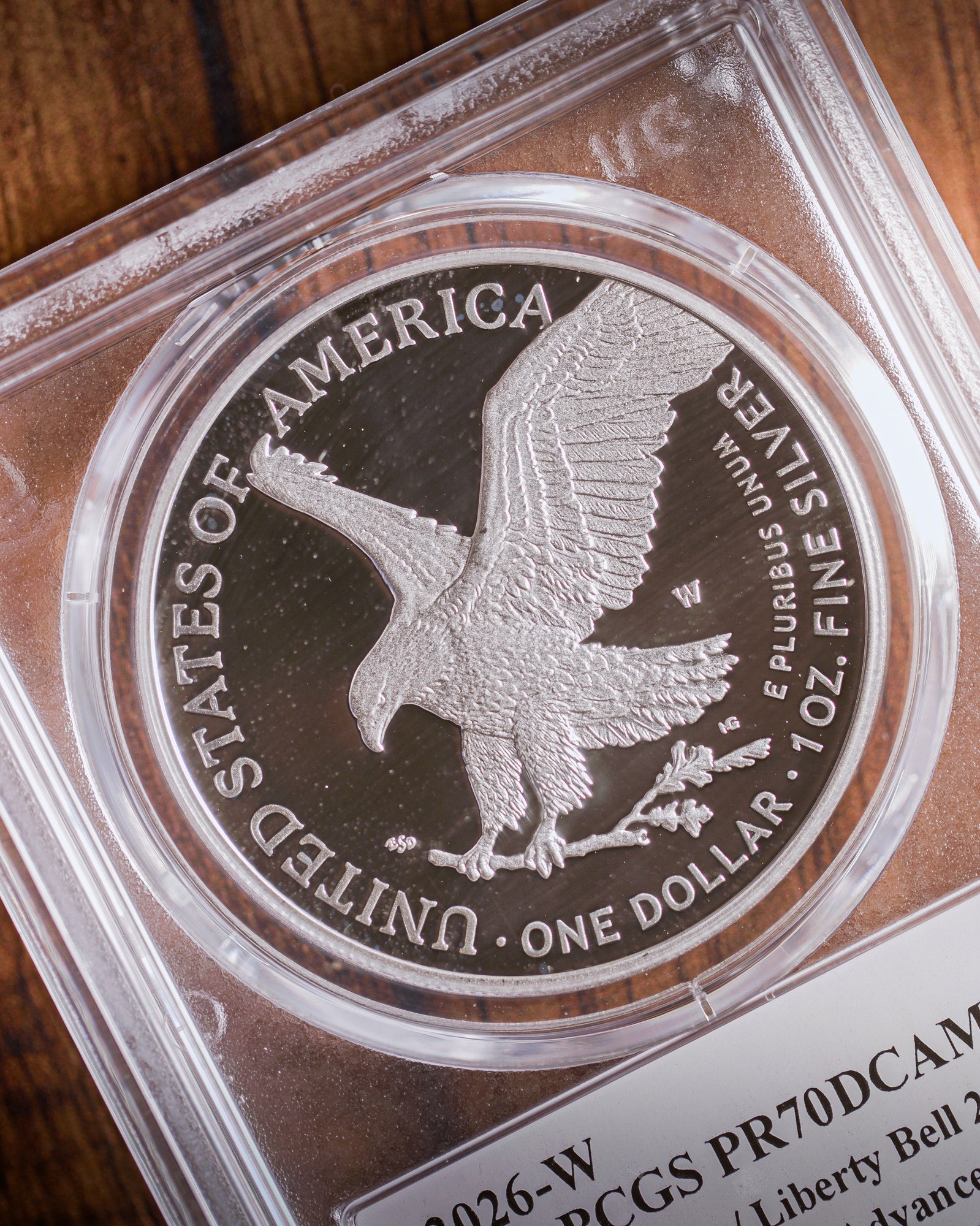 2026-W 1 oz Silver Eagle Coin 250 Privy PR70 Deep Cameo | PCGS Advanced Release | Stephanie Sabin Autograph