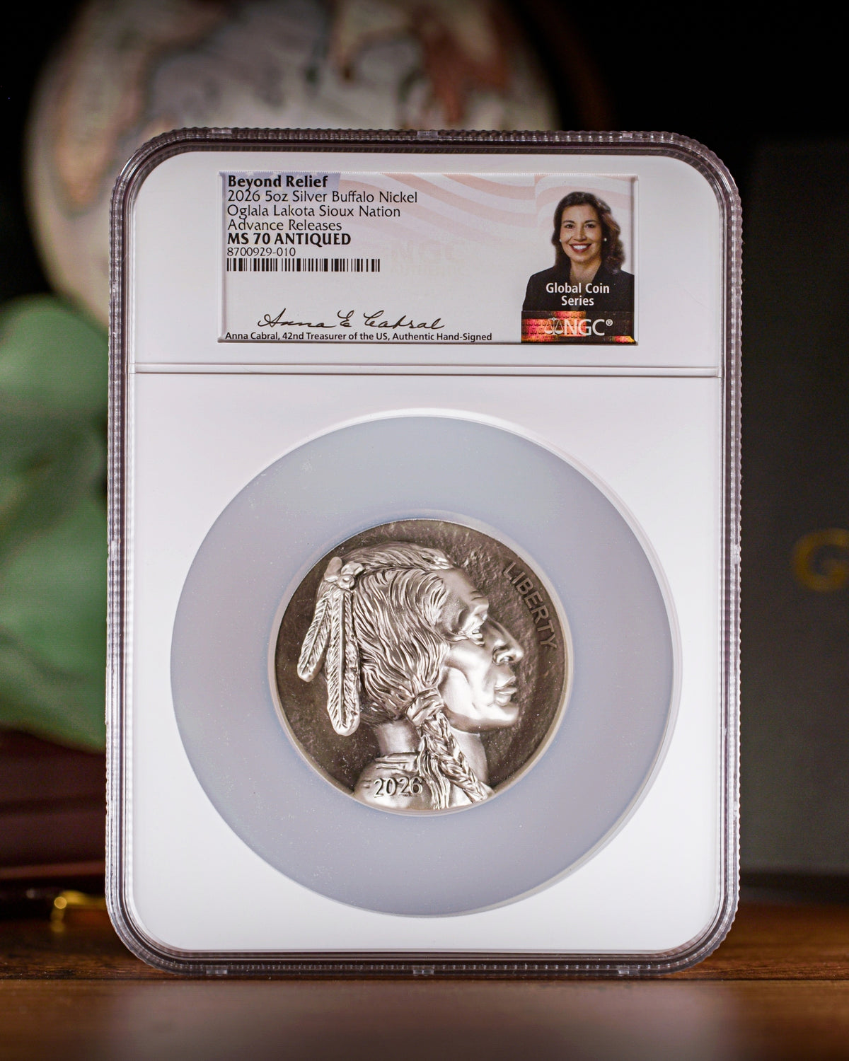 2026 5 oz Beyond Relief Silver Buffalo Nickel | NGC Advanced Release A