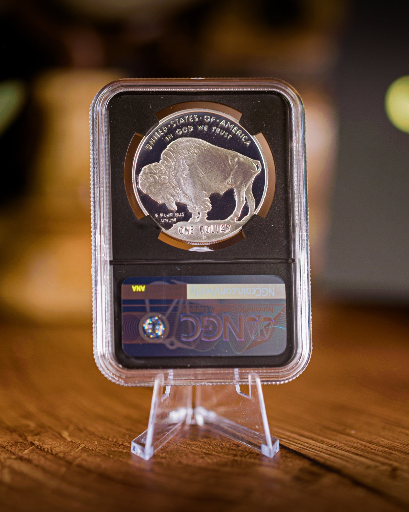 2001 $1 Silver Buffalo | NGC "Modern Numismatic Masterpieces" PF70 | Anna Cabral Autographed