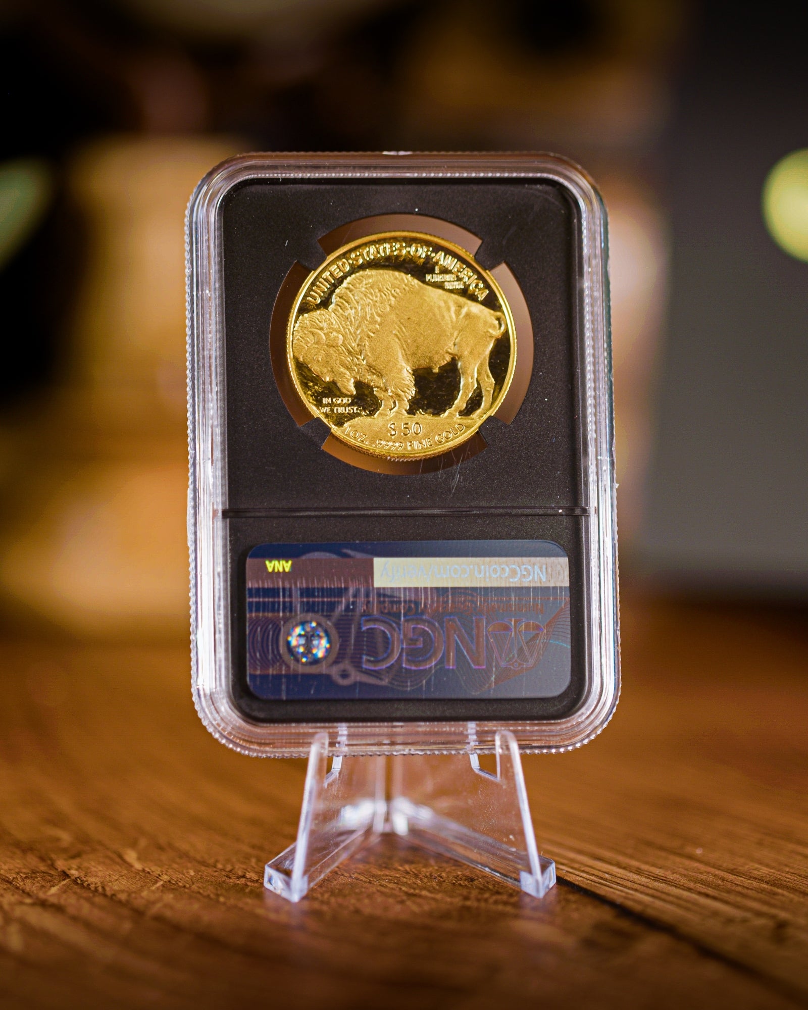 2006 $50 Proof Gold Buffalo | NGC "Modern Numismatic Masterpieces" PF70 | Anna Cabral Autographed