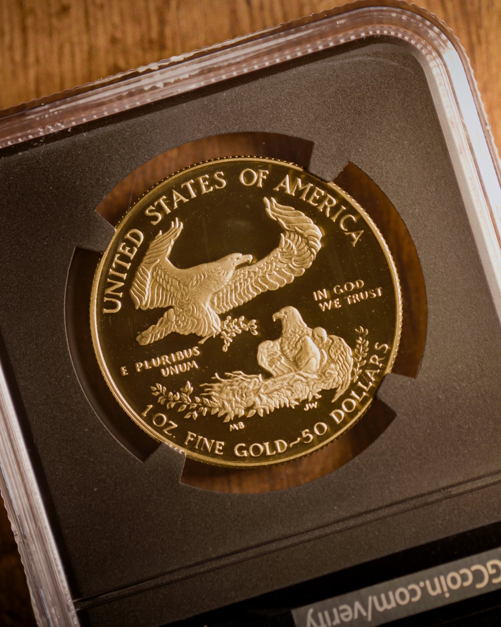 1986 $50 Proof Gold Eagle | NGC "Modern Numismatic Masterpieces" PF70 | Anna Cabral Autographed