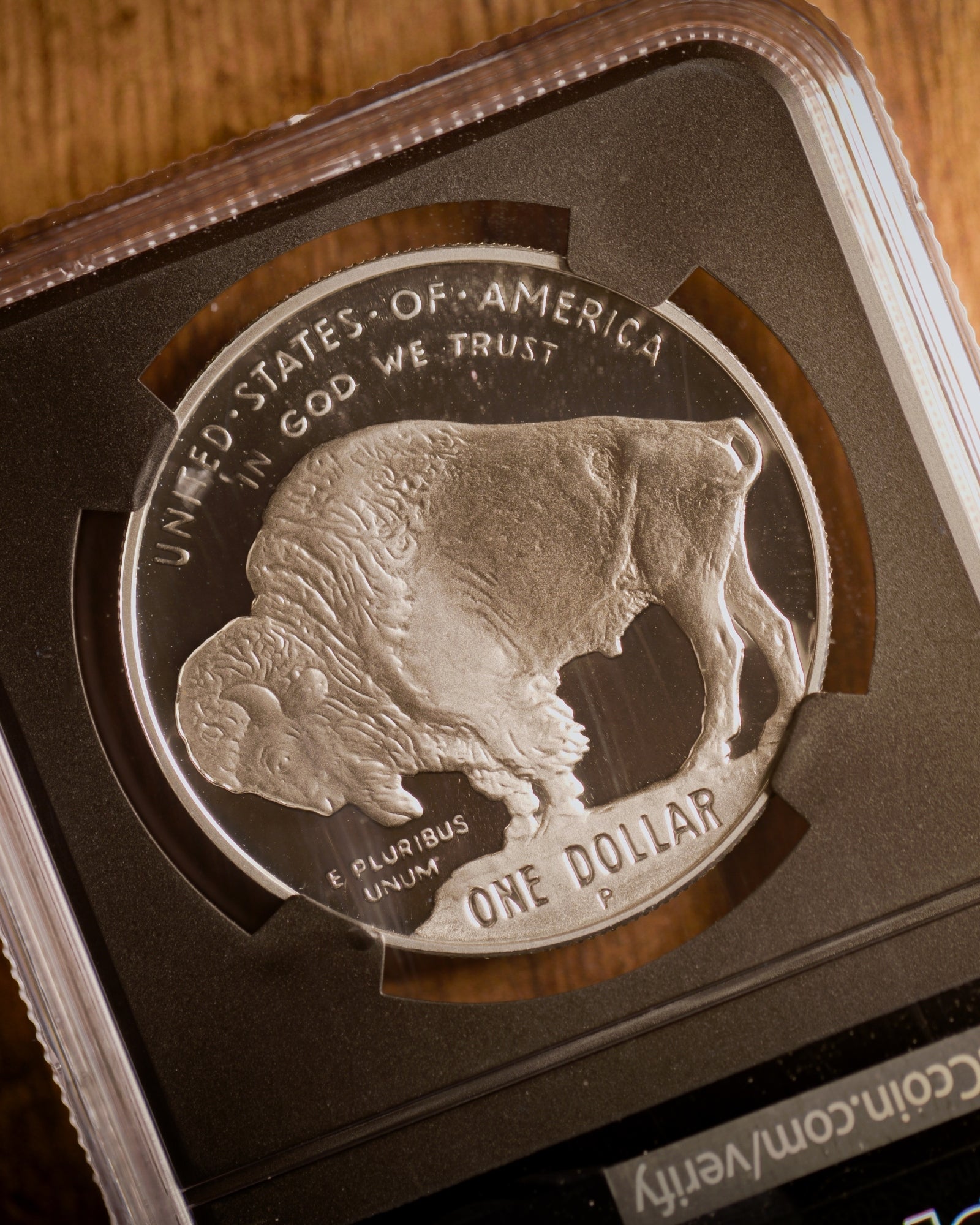 2001 $1 Silver Buffalo | NGC "Modern Numismatic Masterpieces" PF70 | Anna Cabral Autographed