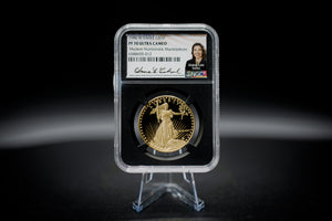 1986 $50 Proof Gold Eagle | NGC "Modern Numismatic Masterpieces" PF70 | Anna Cabral Autographed