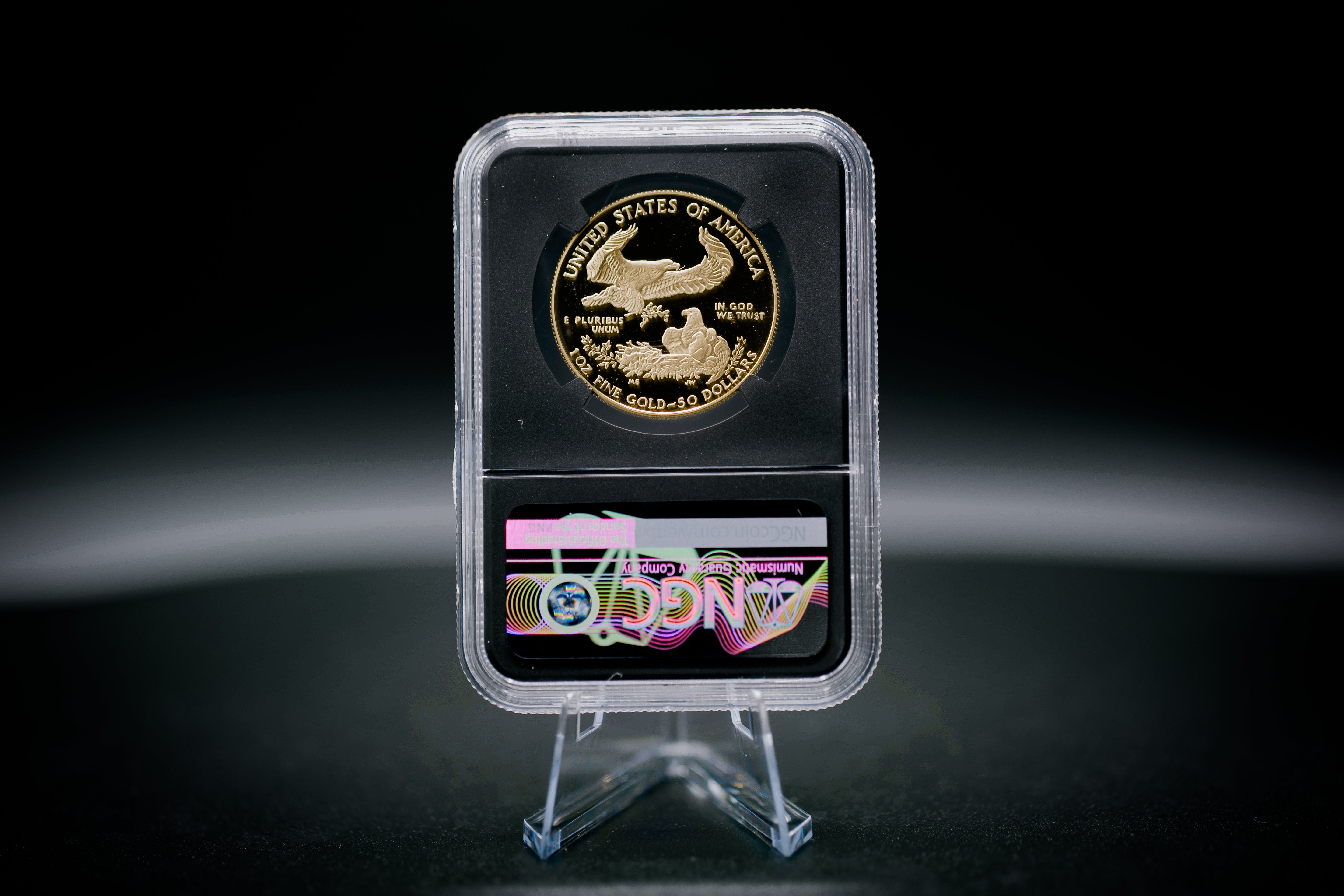 1986 $50 Proof Gold Eagle | NGC "Modern Numismatic Masterpieces" PF70 | Anna Cabral Autographed