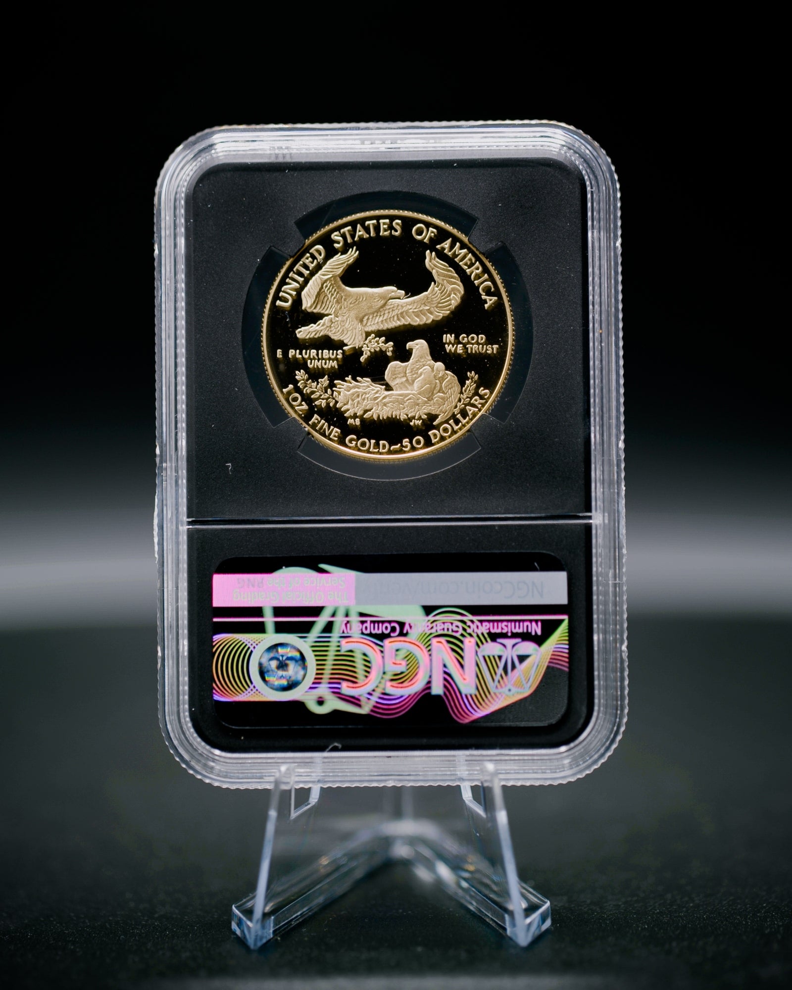 1986 $50 Proof Gold Eagle | NGC "Modern Numismatic Masterpieces" PF70 | Anna Cabral Autographed