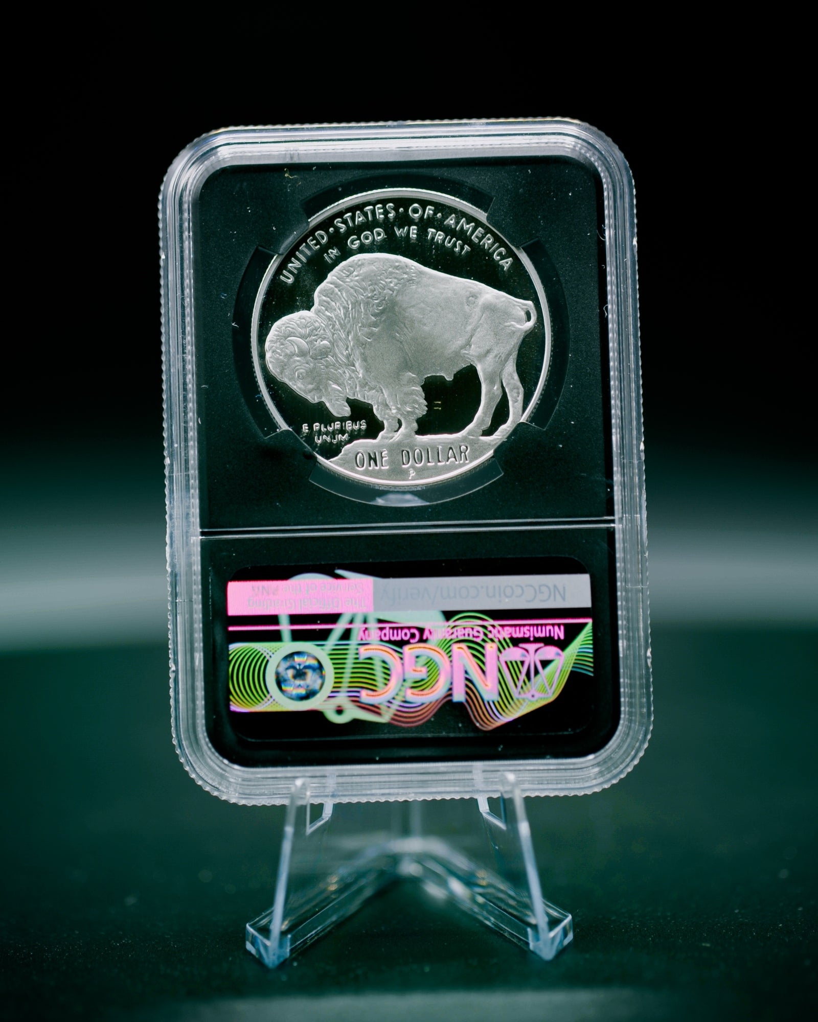 2001 $1 Silver Buffalo | NGC "Modern Numismatic Masterpieces" PF70 | Anna Cabral Autographed