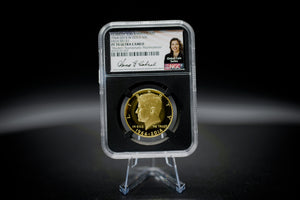2014 $.50 JFK Gold | NGC "Modern Numismatic Masterpieces" PF70 | Anna Cabral Autographed