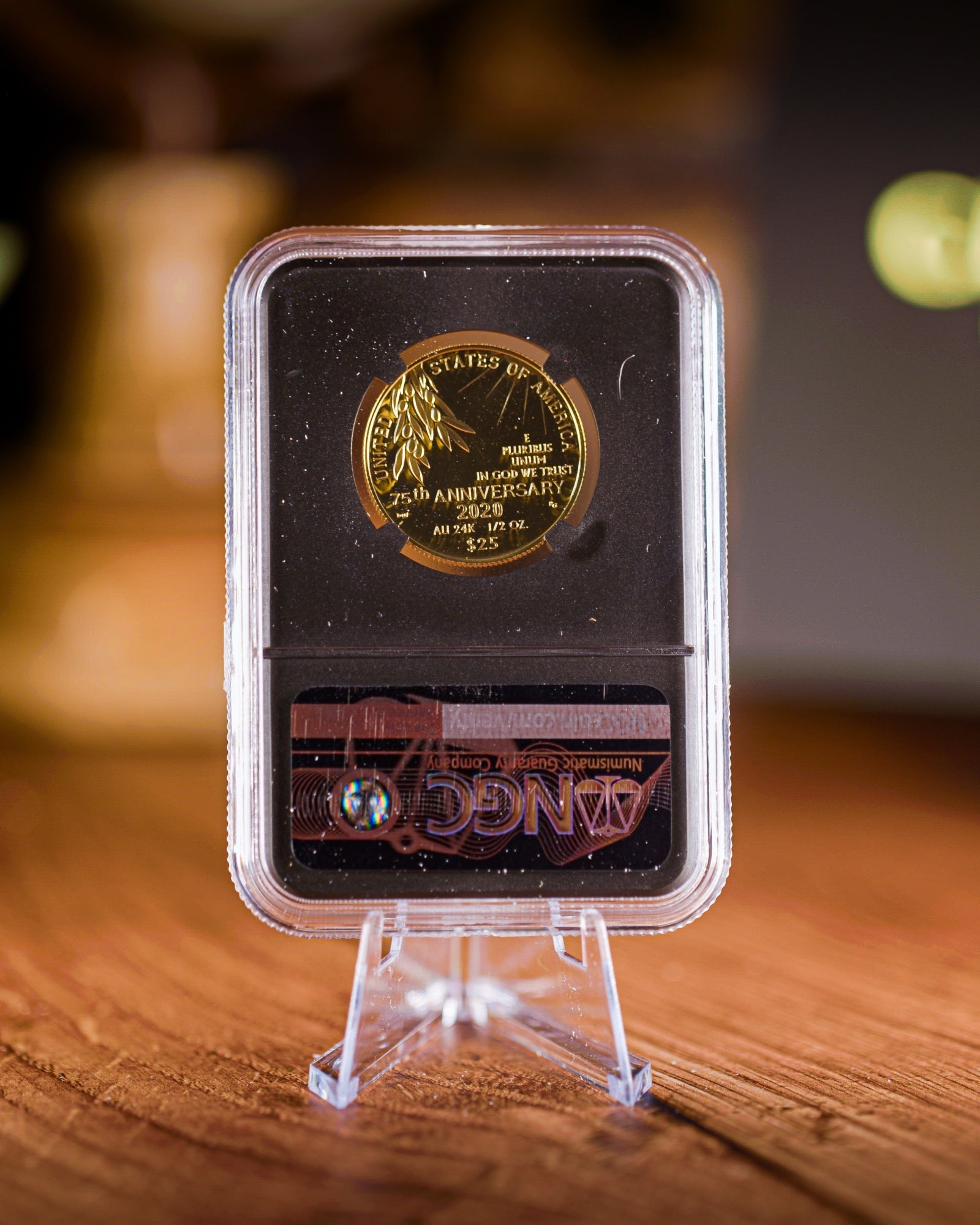 2020 $25 End of World War II Gold | NGC "Modern Numismatic Masterpieces" PF70 | Anna Cabral Autographed
