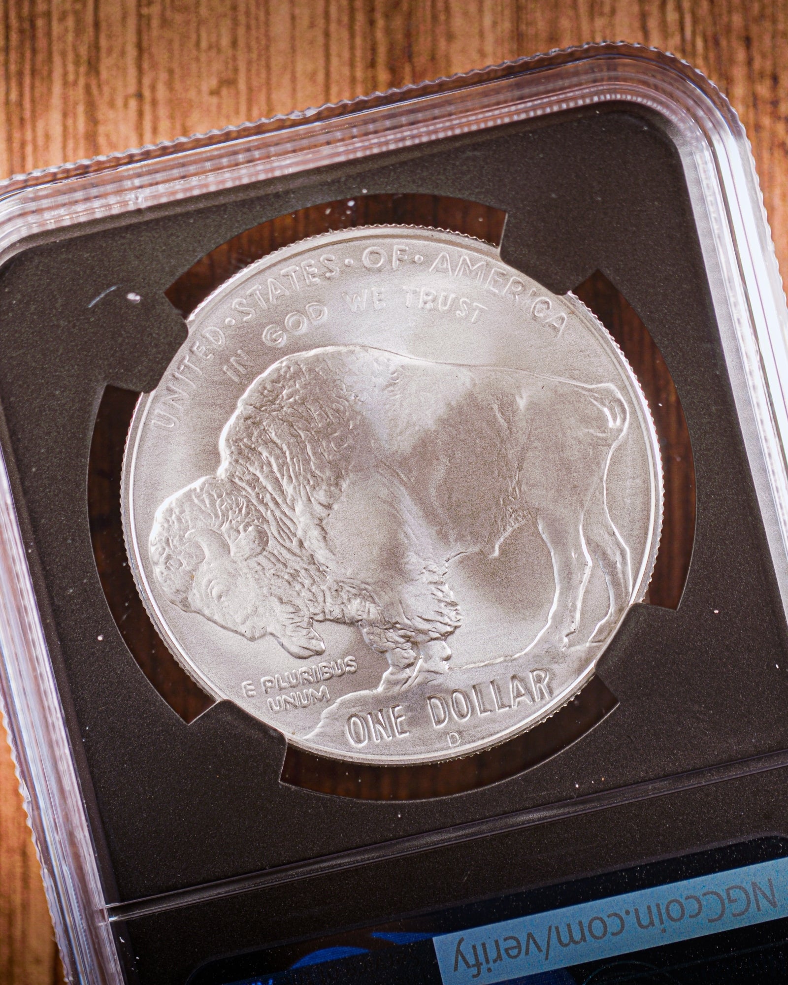 2001 $1 Silver Buffalo | NGC "Modern Numismatic Masterpieces" MS70 | Anna Cabral Autographed