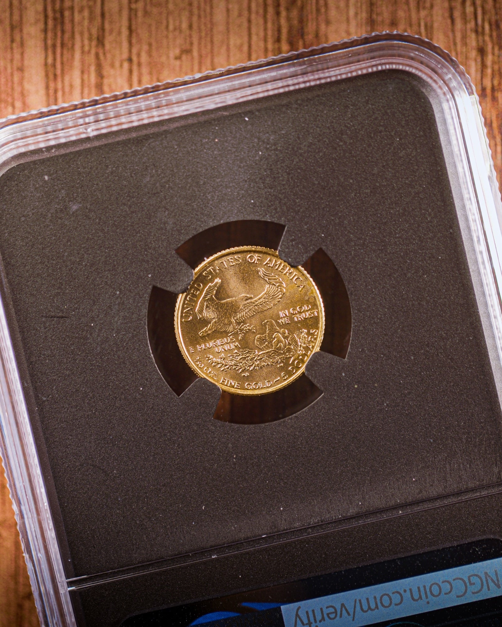 1999 "W" $5 Gold Eagle Unfinished Dies | NGC "Modern Numismatic Masterpieces" MS70 | Anna Cabral Autographed