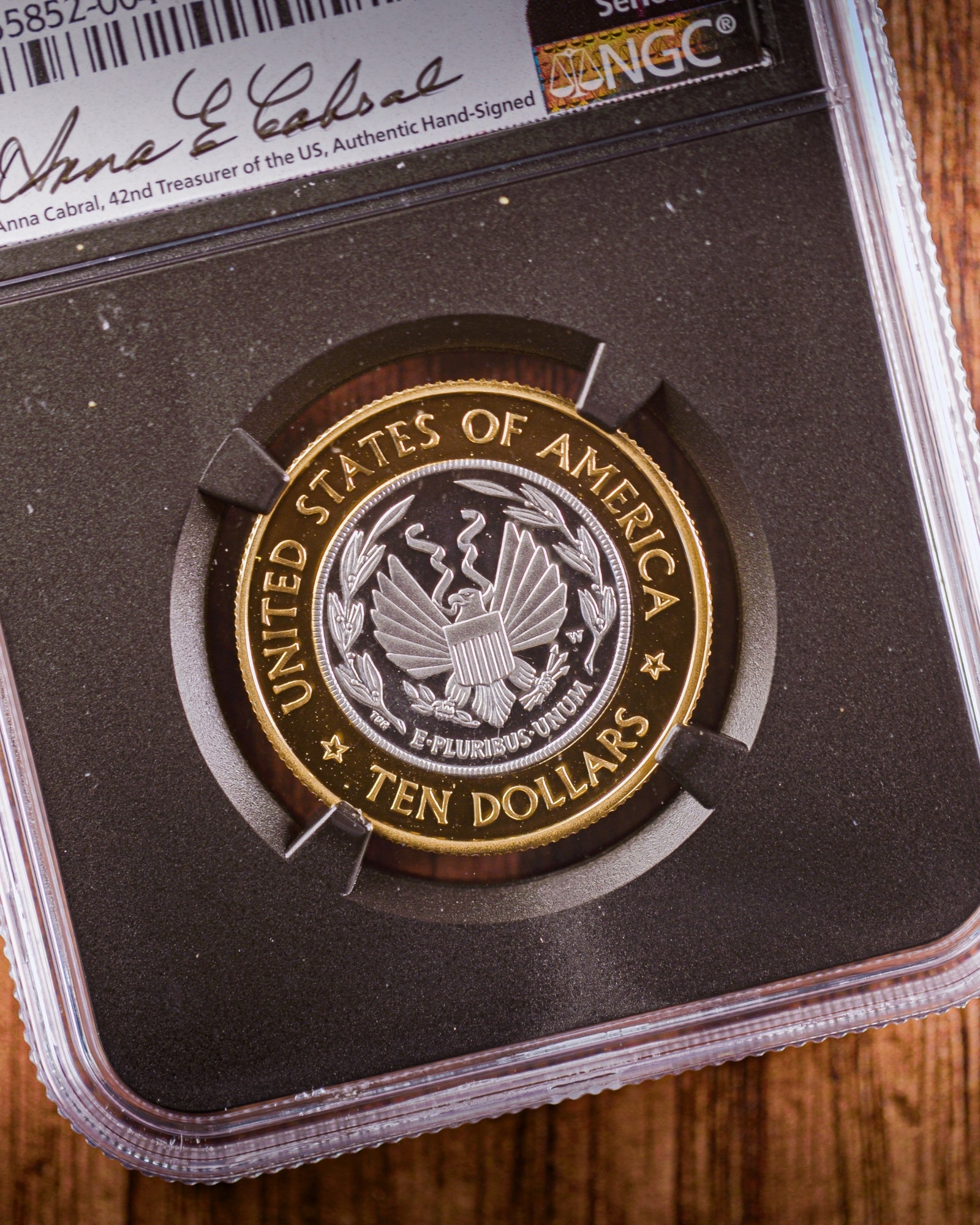 2000 W $10 Library of Congress | NGC "Modern Numismatic Masterpieces" PF70 | Anna Cabral Autographed