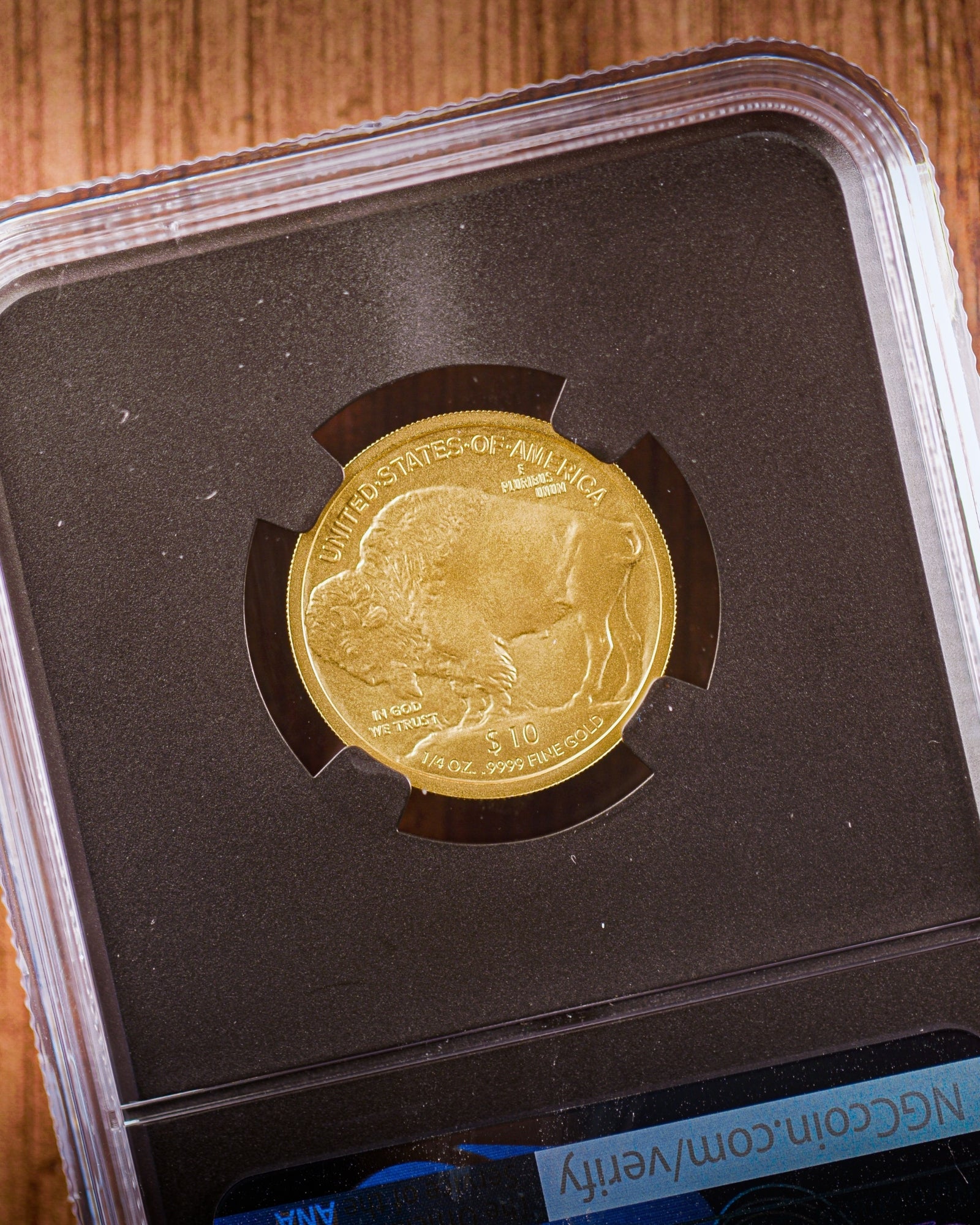2008 W 4PC Burnished Gold Buffalo Set | NGC "Modern Numismatic Masterpieces" MS70 | Anna Cabral Autographed