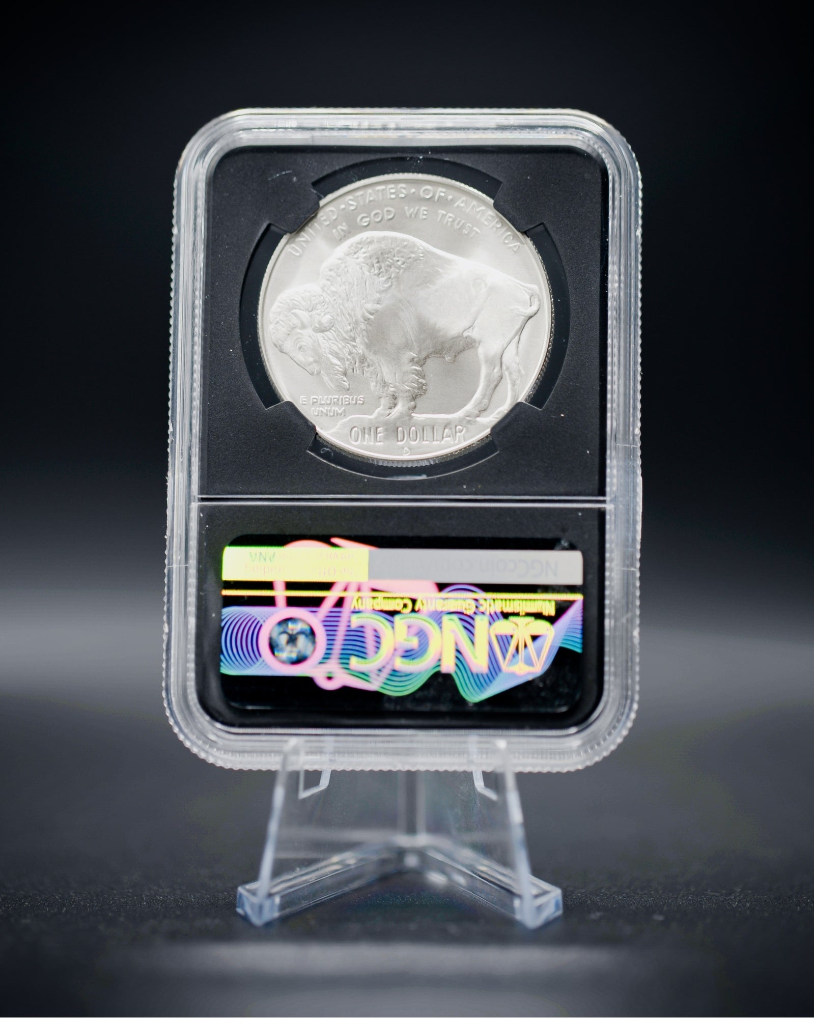 2001 $1 Silver Buffalo | NGC "Modern Numismatic Masterpieces" MS70 | Anna Cabral Autographed