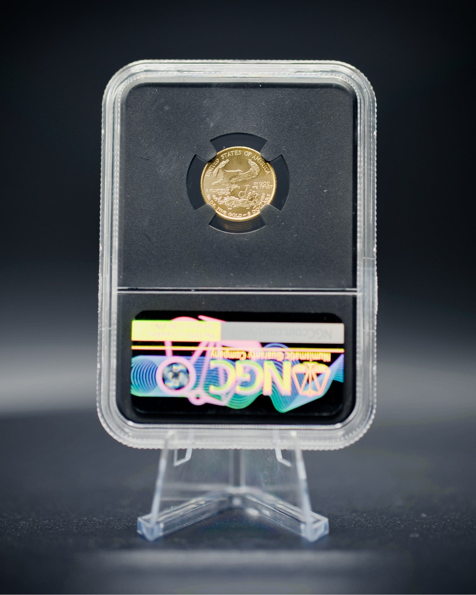 1999 "W" $5 Gold Eagle Unfinished Dies | NGC "Modern Numismatic Masterpieces" MS70 | Anna Cabral Autographed