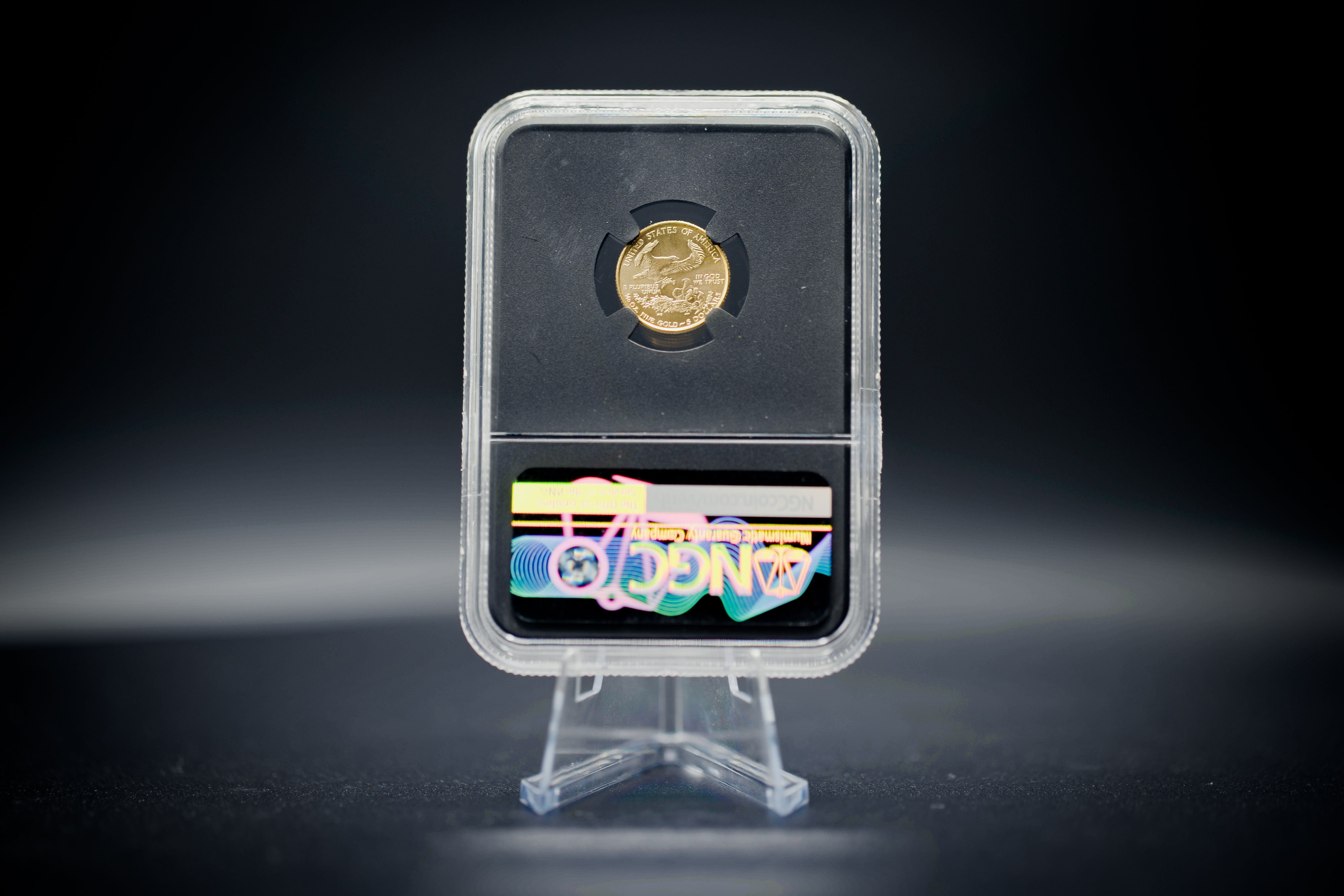 1999 "W" $5 Gold Eagle Unfinished Dies | NGC "Modern Numismatic Masterpieces" MS70 | Anna Cabral Autographed