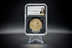 1986 $50 Gold Eagle |  NGC "Modern Numismatic Masterpieces" MS70 | Anna Cabral Autographed
