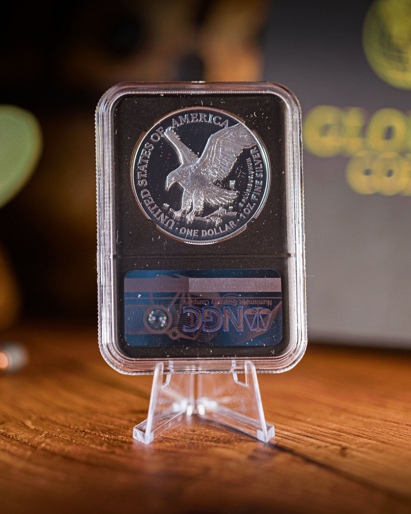 2025-W Proof American Silver Eagle | Laser Engraved Privy Mark First Day of Issue NGC PF70 Magnum Opus Label