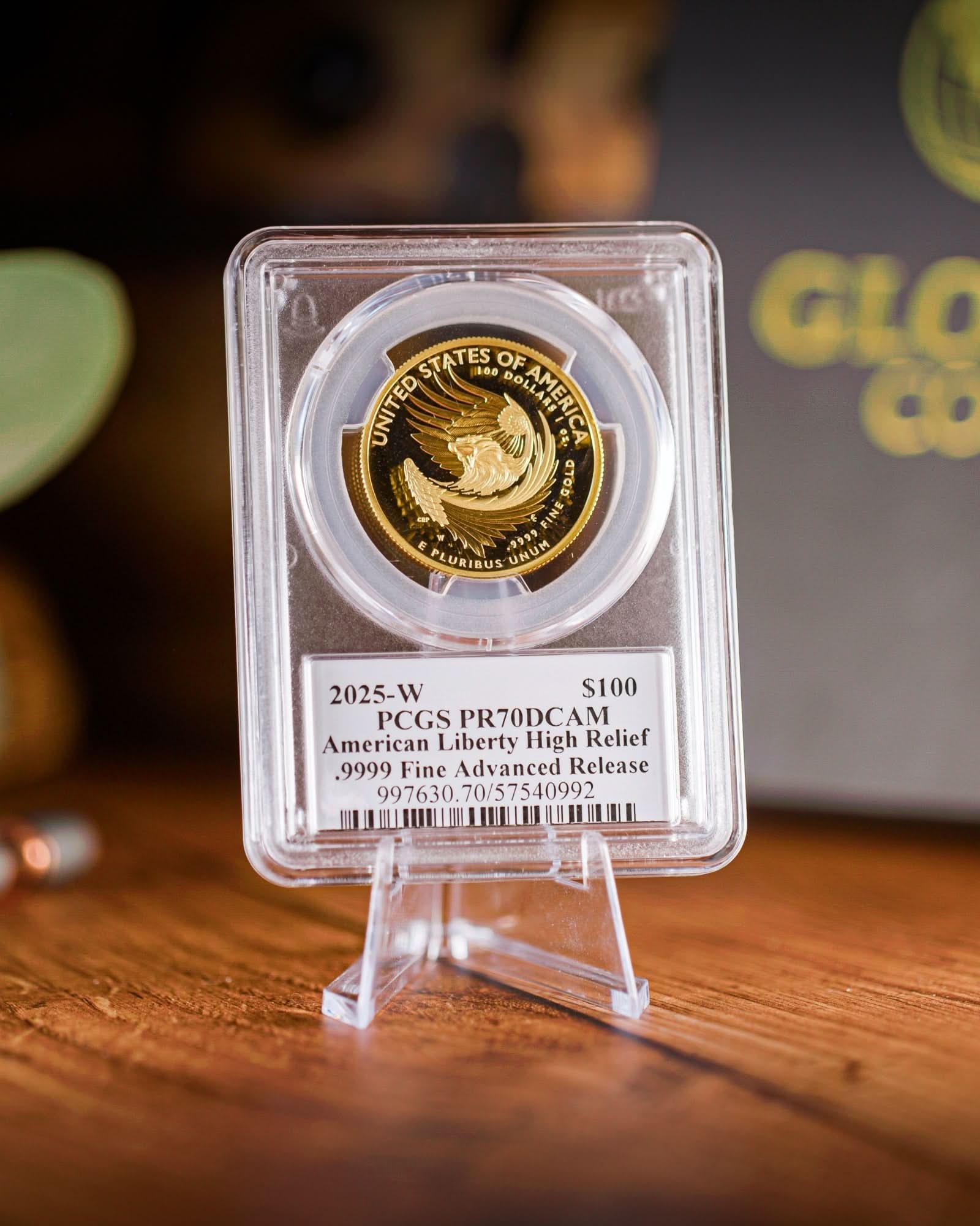2025-W $100 High Relief American Liberty Gold Coin | Advanced Release PCGS PR70DCAM | Stephanie Sabin Autographed