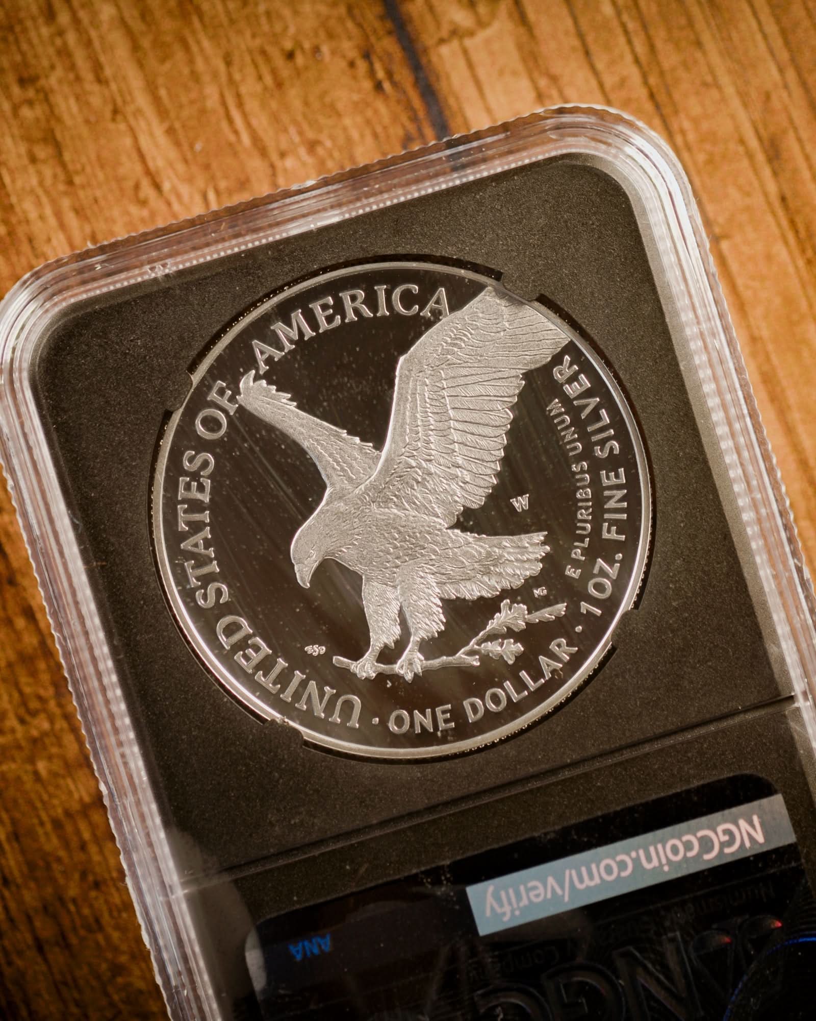 2025-W Proof American Silver Eagle | Laser Engraved Privy Mark First Day of Issue NGC PF70 Magnum Opus Label