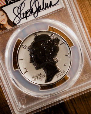 2025-W $25 Palladium American Eagle Reverse Proof | Advanced Release PCGS PR70DCAM | Stephanie Sabin Autographed