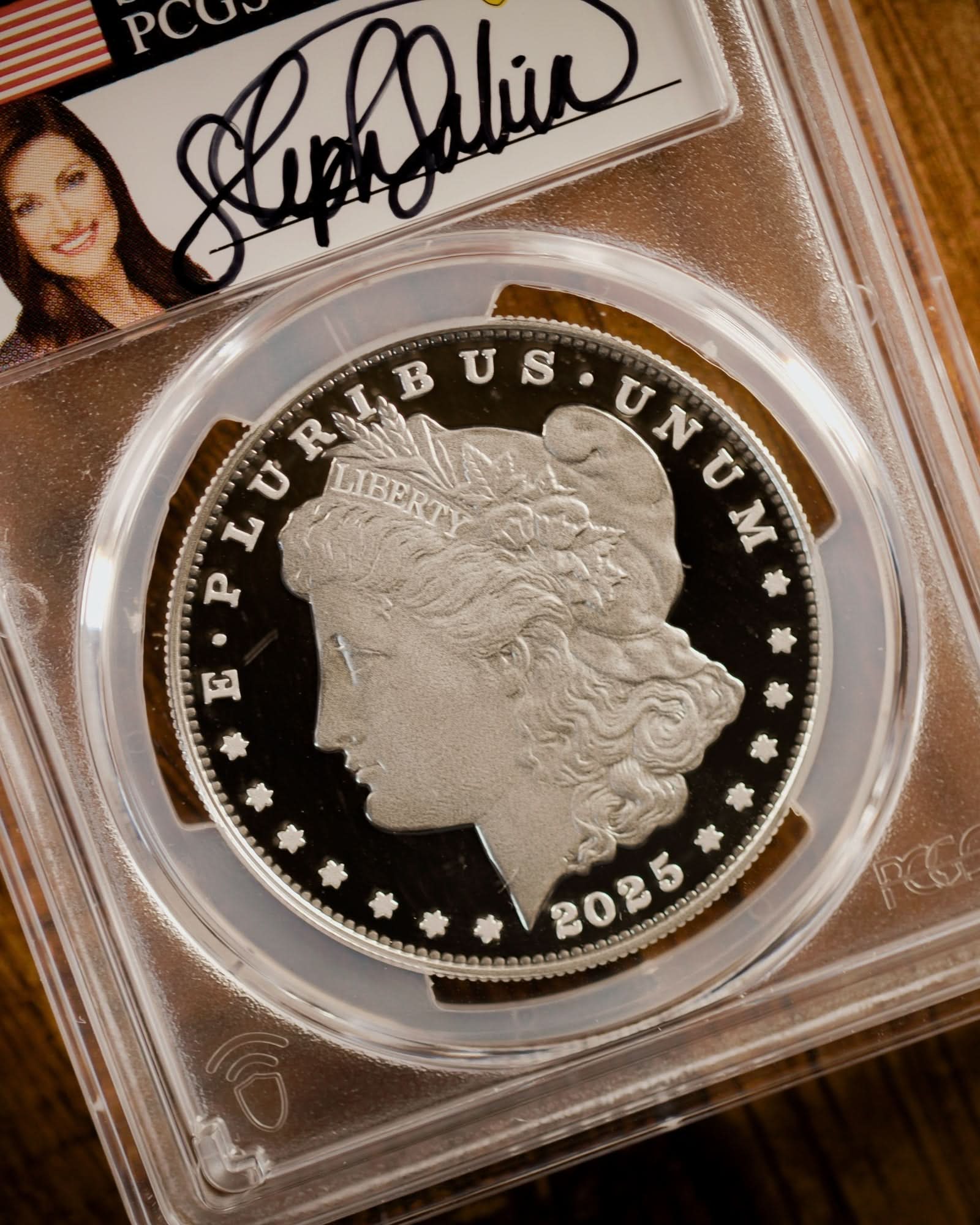 2025 2-Piece Morgan and Peace Dollar Set | Advanced Release PCGS PR70DCAM | Stephanie Sabin Autographed