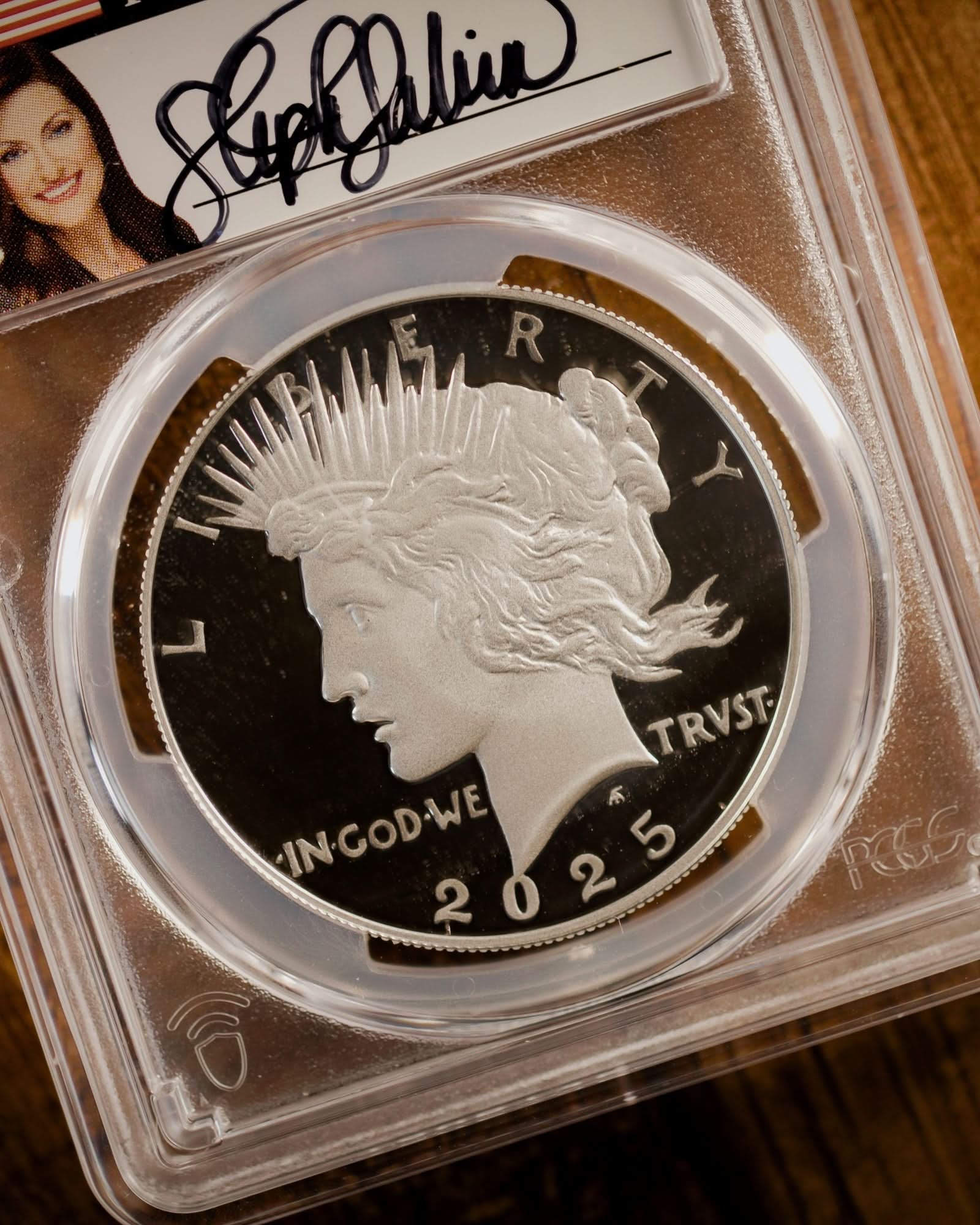 2025 2-Piece Morgan and Peace Dollar Set | Advanced Release PCGS PR70DCAM | Stephanie Sabin Autographed