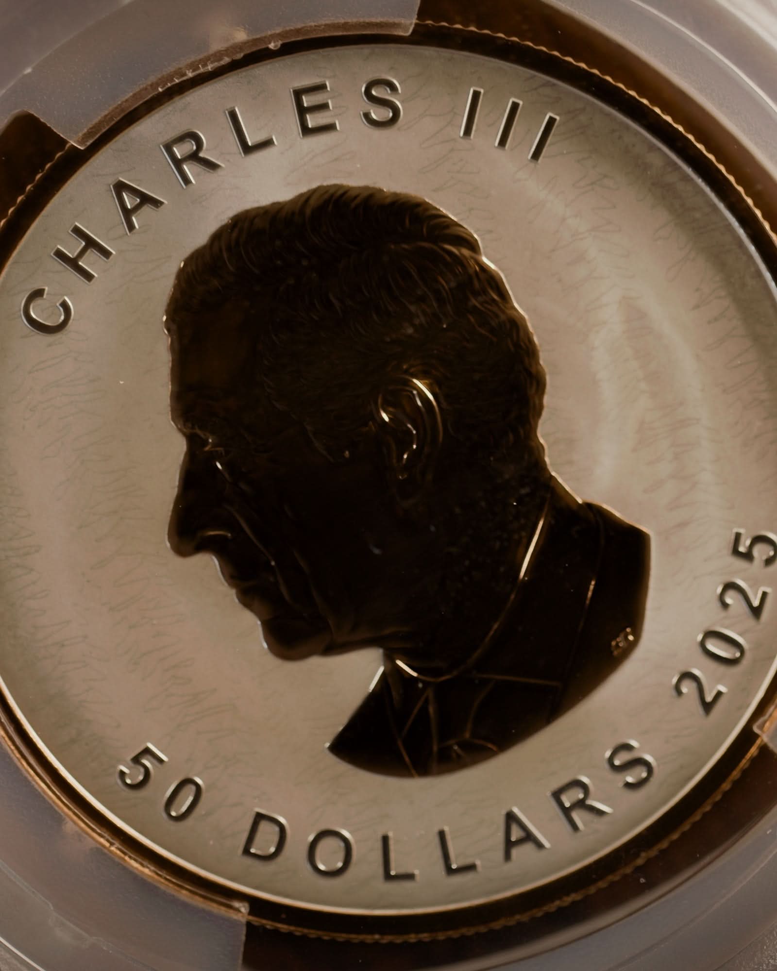 2025 Ultra High Relief 5 oz Silver Maple Leaf Reverse Proof | First Day of Issue PCGS PR70 | Steven Rosati Autographed