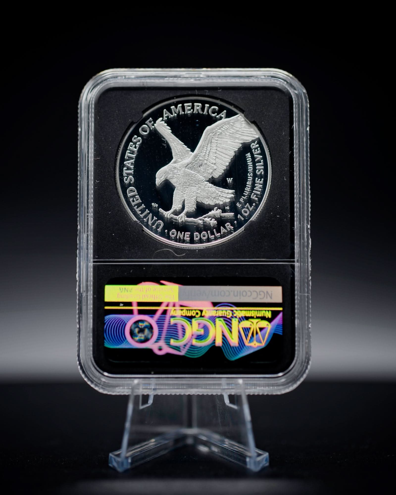 2025-W Proof American Silver Eagle | Laser Engraved Privy Mark First Day of Issue NGC PF70 Magnum Opus Label
