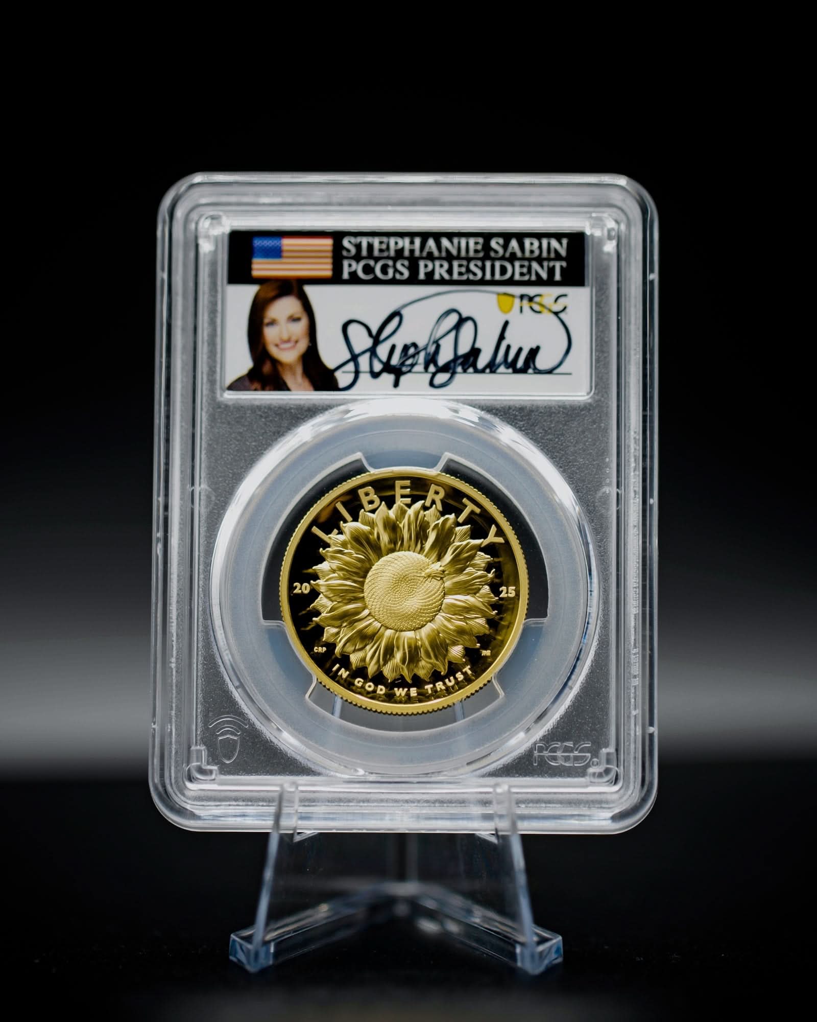 2025-W $100 High Relief American Liberty Gold Coin | Advanced Release PCGS PR70DCAM | Stephanie Sabin Autographed