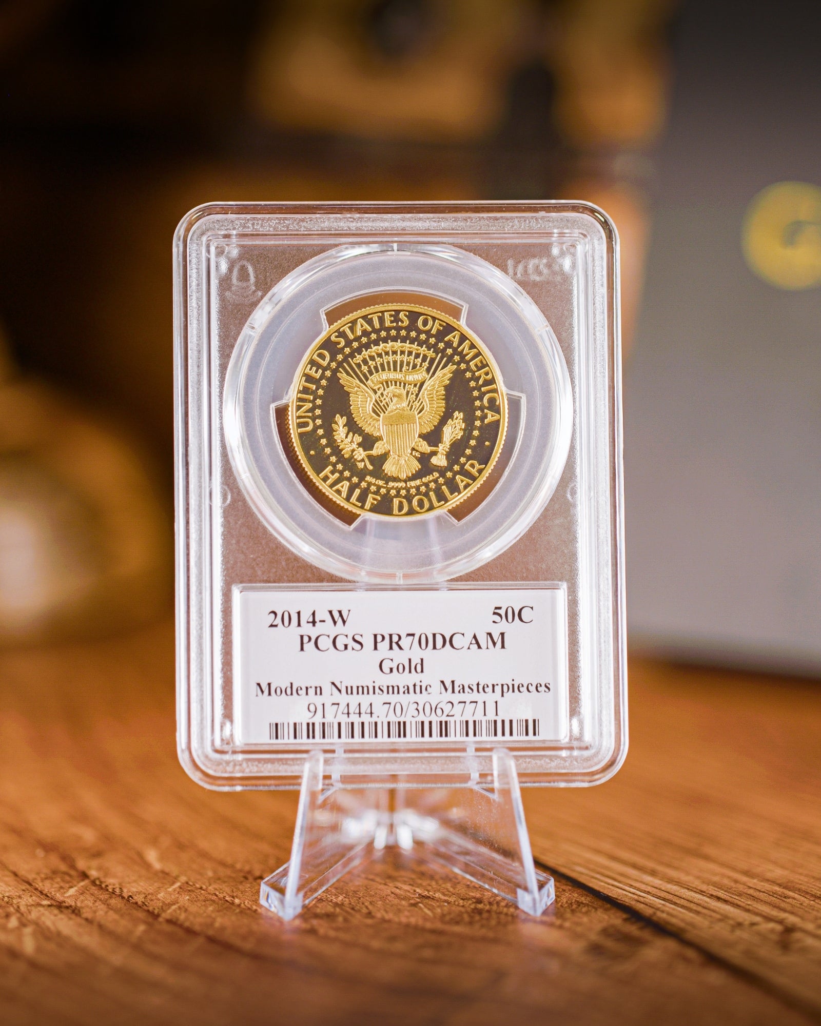 2014 $.50 JFK Gold | PCGS "Modern Numismatic Masterpieces" PR70 | Stephanie Sabin Autographed