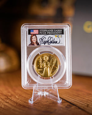 2015 $100 Gold High Relief | PCGS "Modern Numismatic Masterpieces" MS70 | Stephanie Sabin Autographed